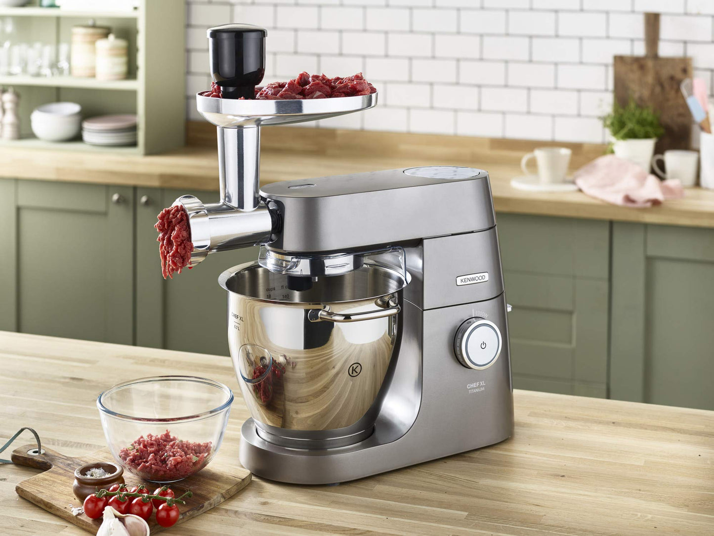 Kenwood KAX950ME Food Mincer Attachment, Silver