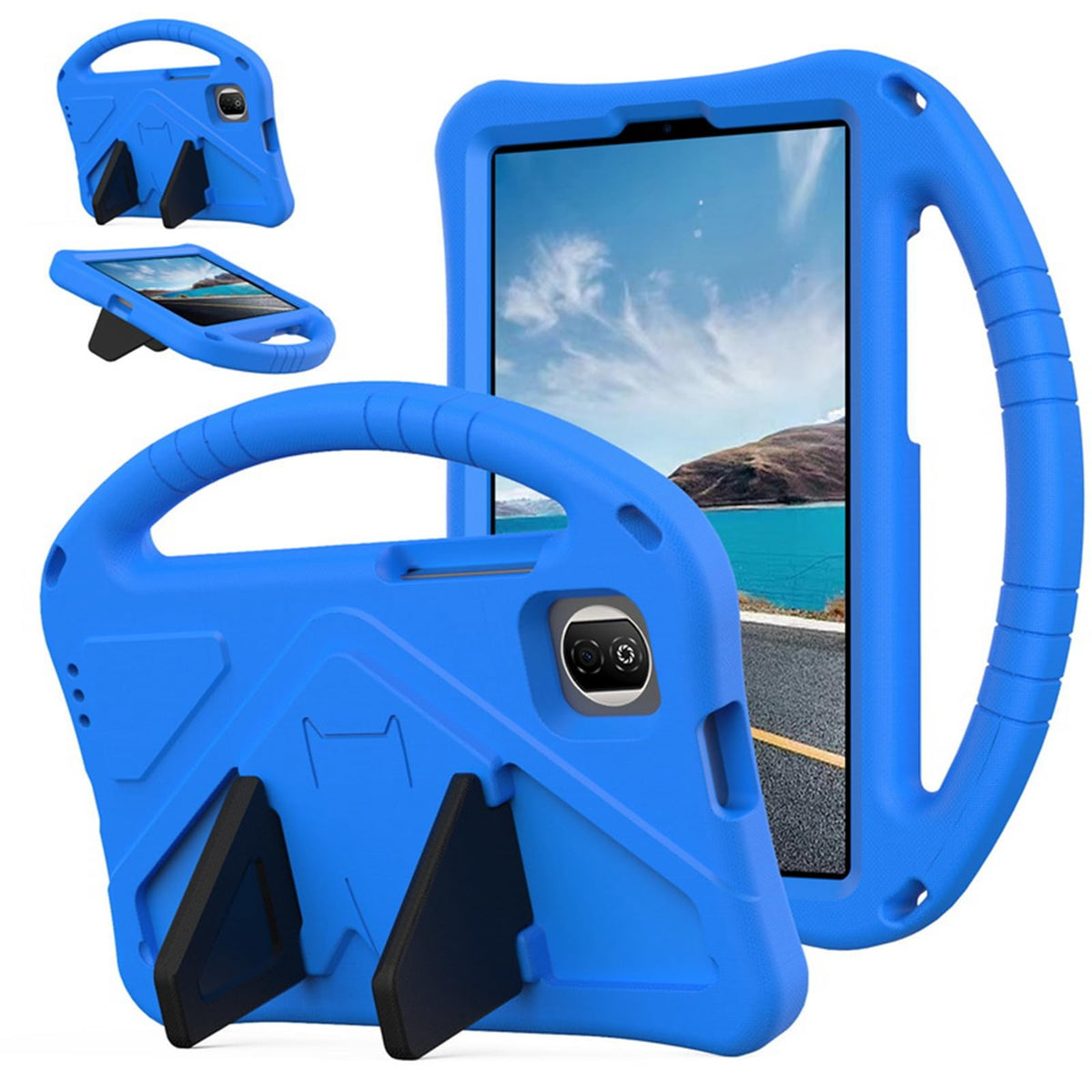 XLTTONG for Honor Pad x8a 11 inch Case 2024,Kids Boy Girls EVA Shockproof Cover Case for Honor x8a,with Stand Handle (Blue, Pad X7 8.7 inch)
