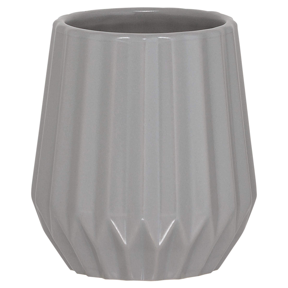 Sealskin Arte Tumbler, Ceramic, Grey, 9.1 x 10 x 9.1 cm