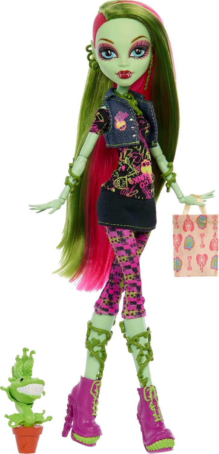 Monster High Boo-riginal Creeproduction Doll, Venus McFlytrap, New but open, scruffy box