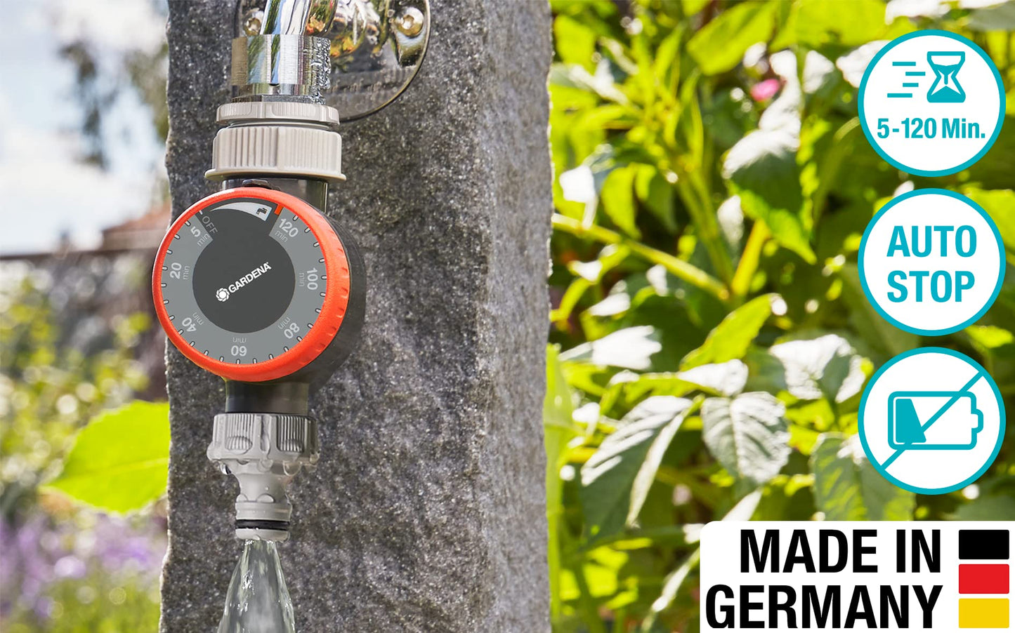 Gardena With Flow Control, Brown/a