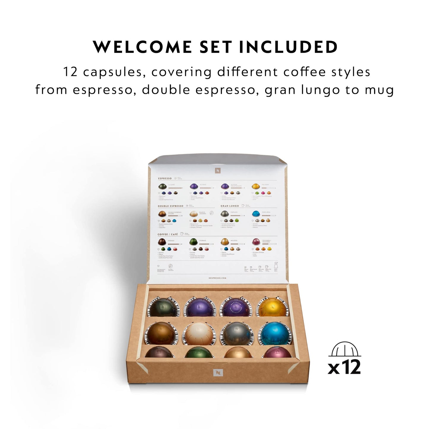 Nespresso Vertuo Pop Automatic Pod coffee machine for Americano, Decaf, Espresso by Magimix in Liquorice Black