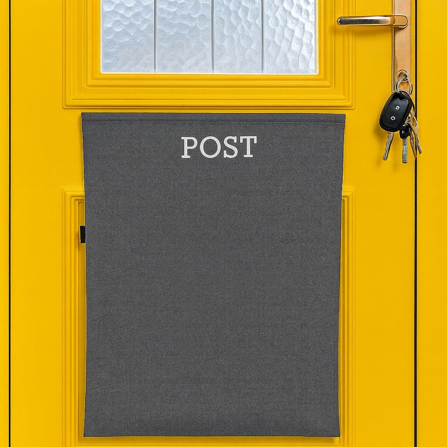 Post Catcher for Letterboxes [Grey] No Tools or Screws Needed ? Dog Proof Letter Box Mail Catcher Bag (Grey)