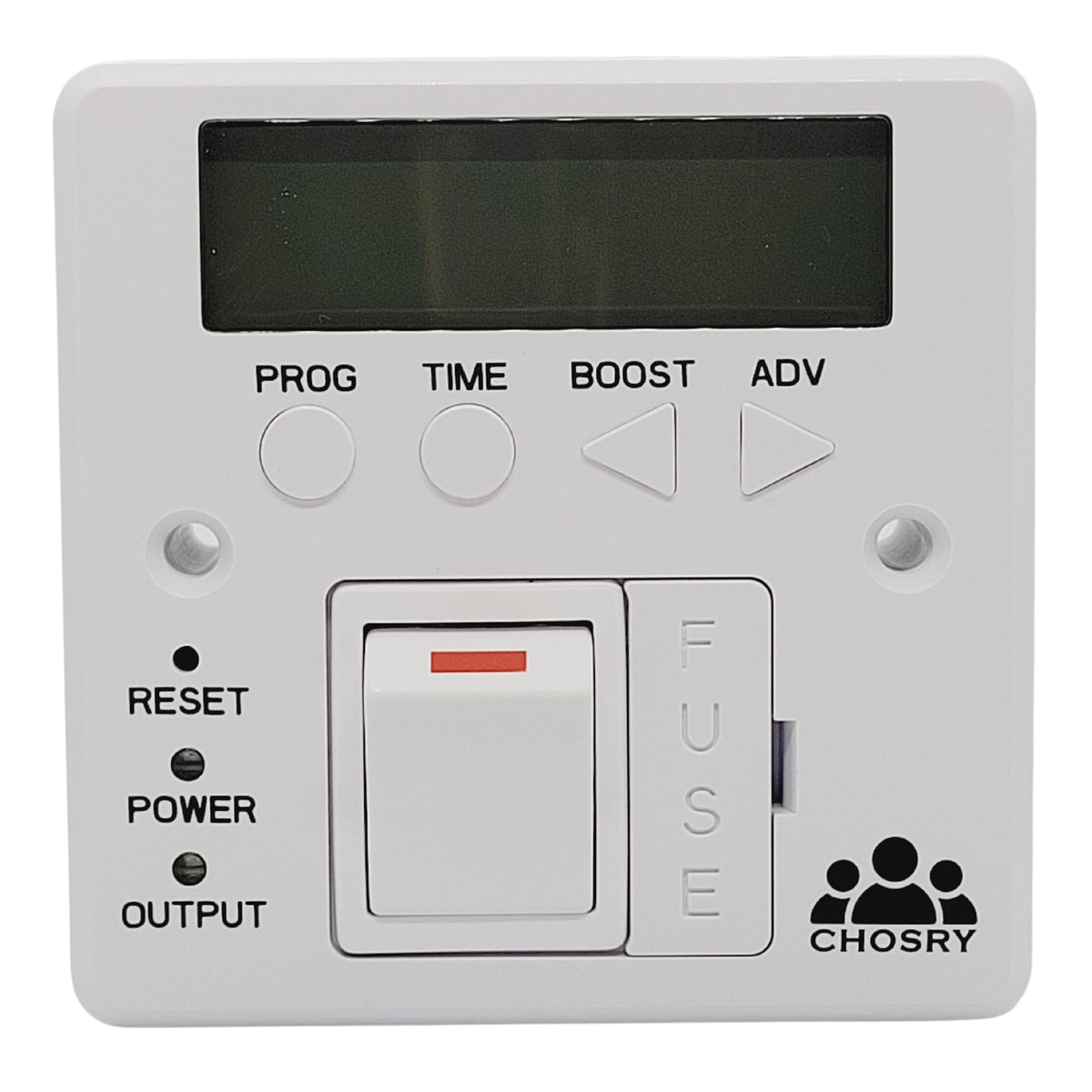 CHOSRY Programmable Fused Spur Timer Switch for electric towel rails, heating, and lighting (7 day, 24 hours) (if showing as unavailable, please visit