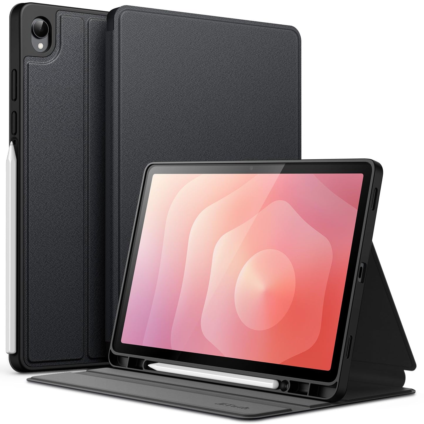JETech Case for Samsung Galaxy Tab S11 with S Pen Holder, Slim Folio Stand Protective Tablet Cover, Multi-Angle Viewing, Auto Sleep/Wake (Black)