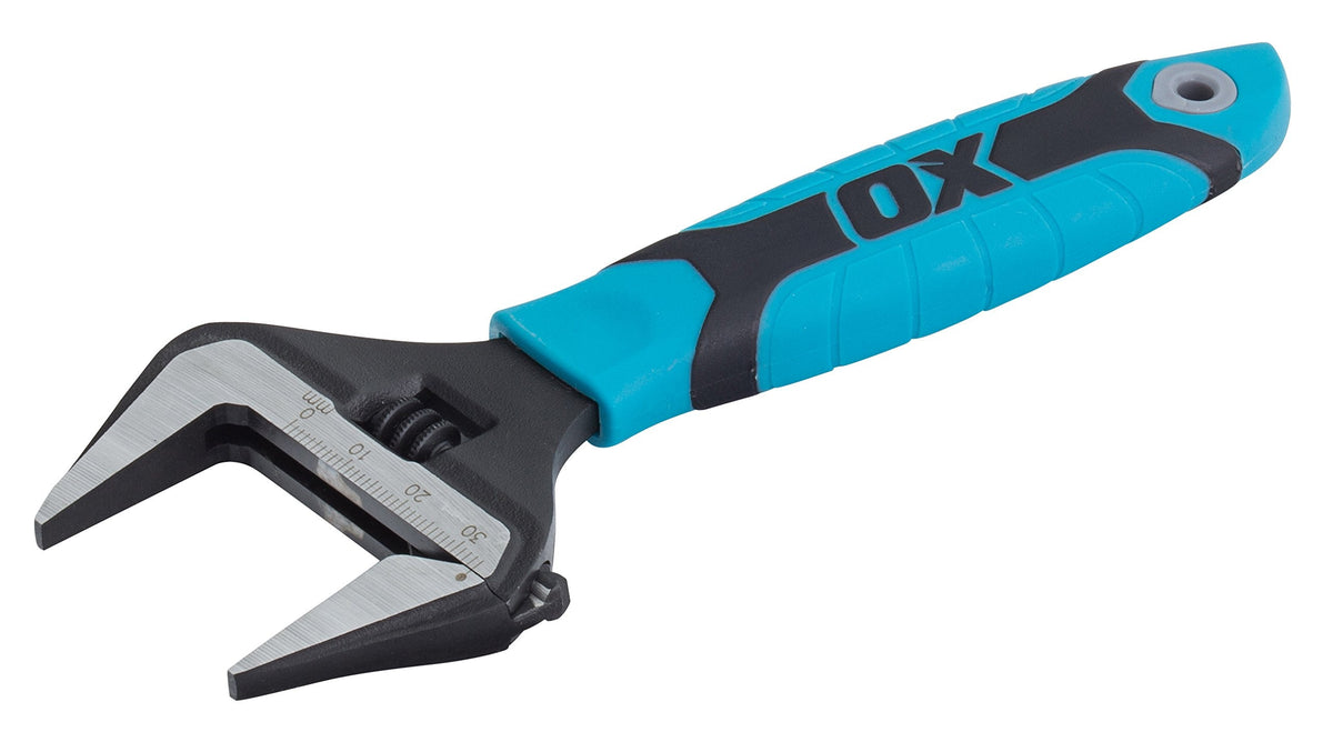 OX Pro Series Adjustable Wrench Extra Wide Jaw 6? (150mm)