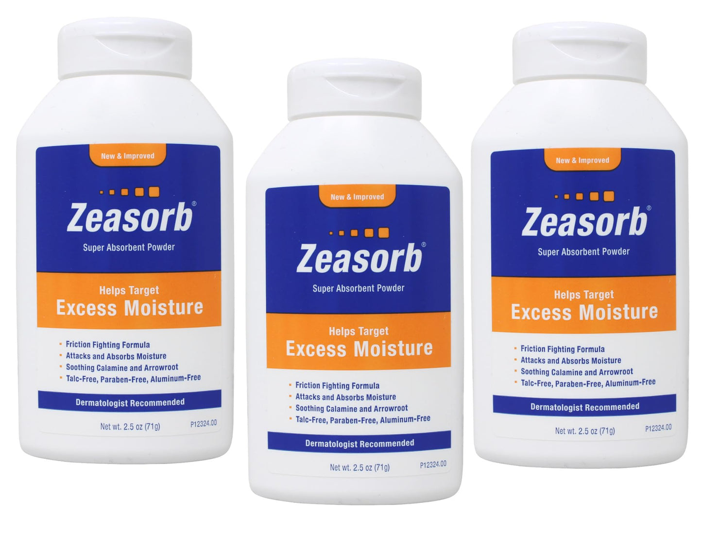 ZEASORB POWDER 2.5 OZ (3 pack)