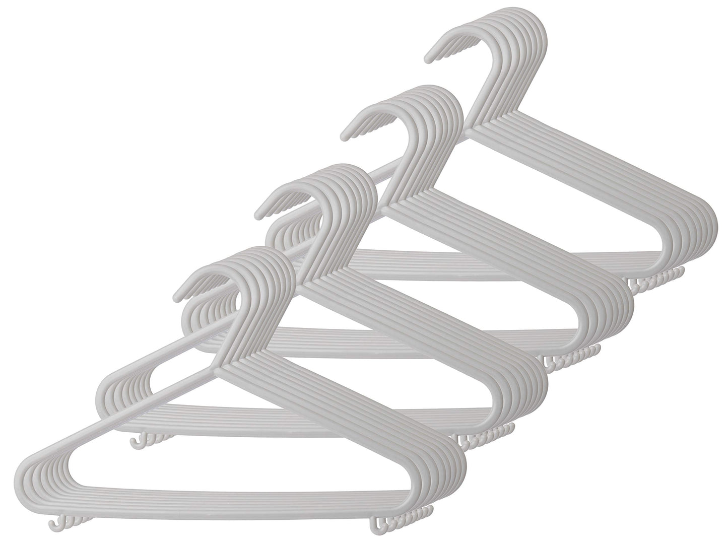 Bieco Children's Clothes Hangers 32 Pcs Grey | Length approx. 30 cm | Baby Clothes Hangers | Kids Coat | Baby | Organiser | Dividers