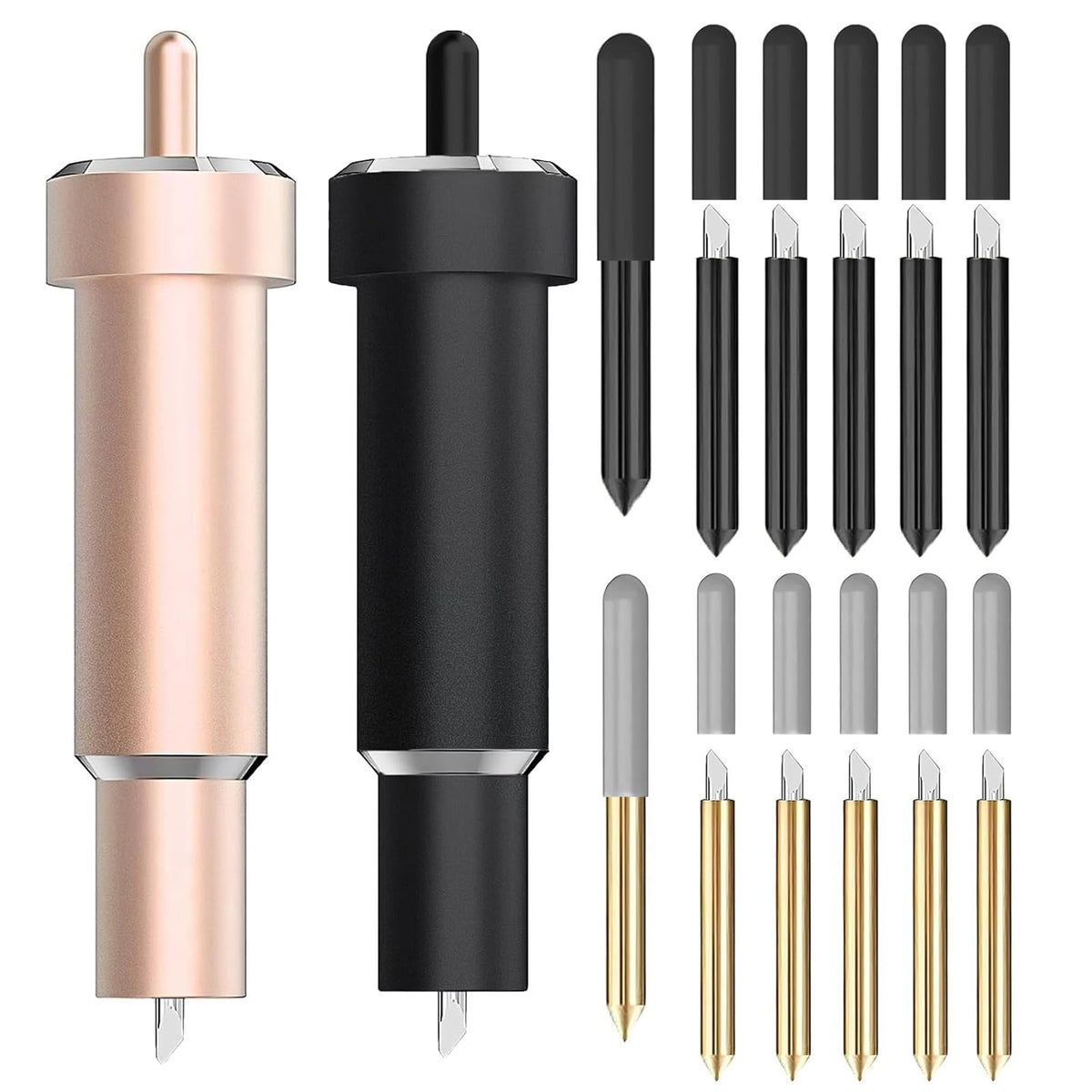 14 Pack Premium Fine Point Blade, 2 Housing & 12 Blades, Compatible with Cricut Maker 3/Maker/Explore 3/Explore Air 2/Air/One, Fine Point Blade