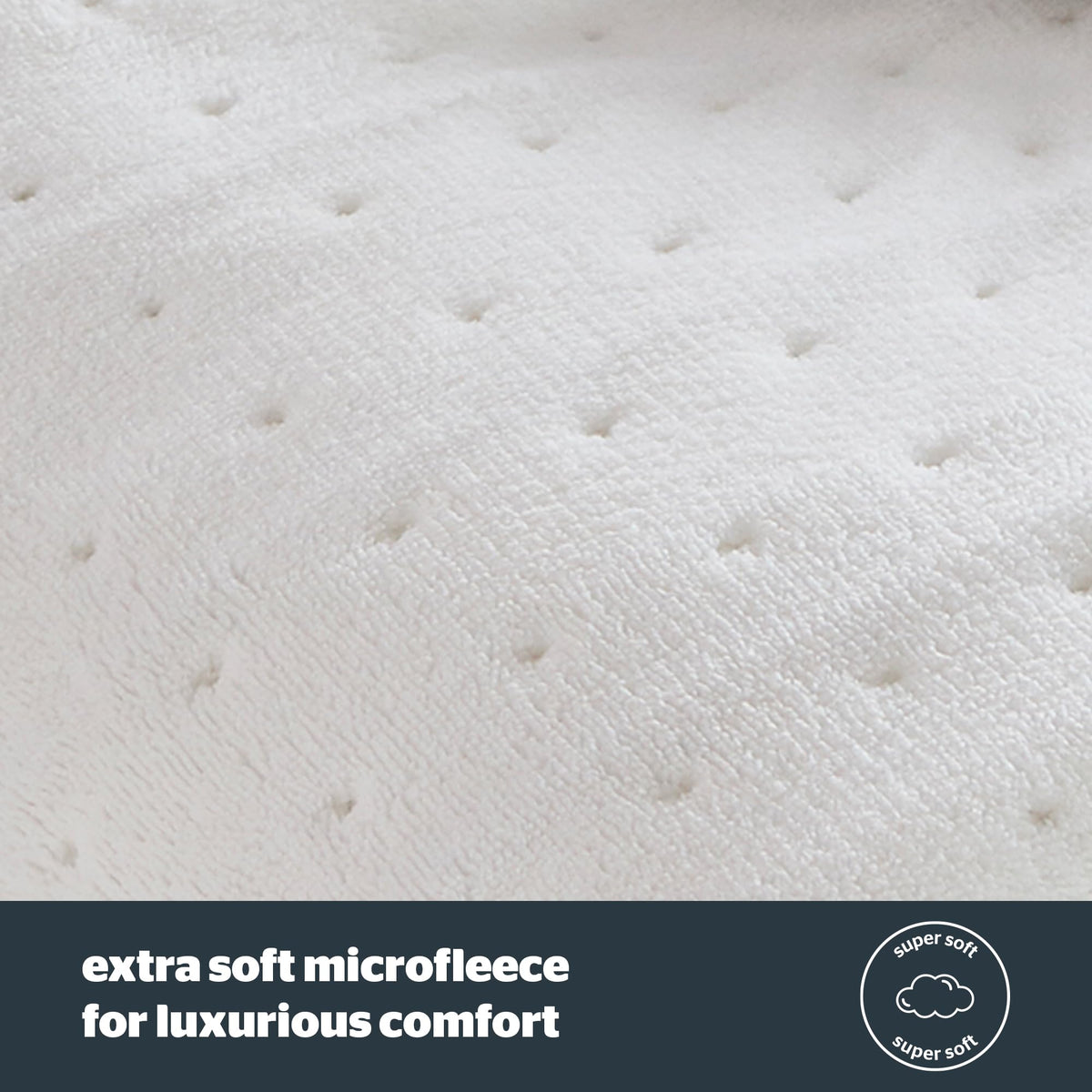 Silentnight Hotel Collection Double Electric Blanket - Luxury Cosy Comfort Covered in a Super Soft Fleece Fabric - Full Mattress Coverage with Easy
