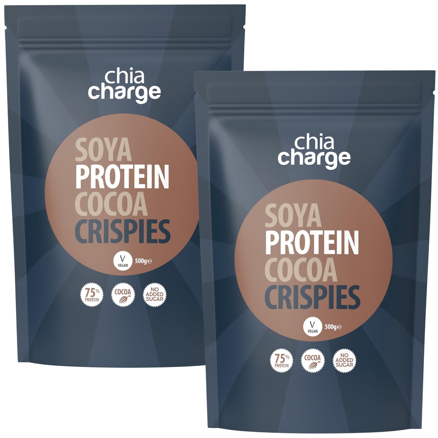 75% Cocoa Protein SOYA Crispies - High Protein for Adults and Kids - Healthy, Wheat Free Vegan Snack - Low Fat Food, No Sugar Crispies (1 kg Cocoa)