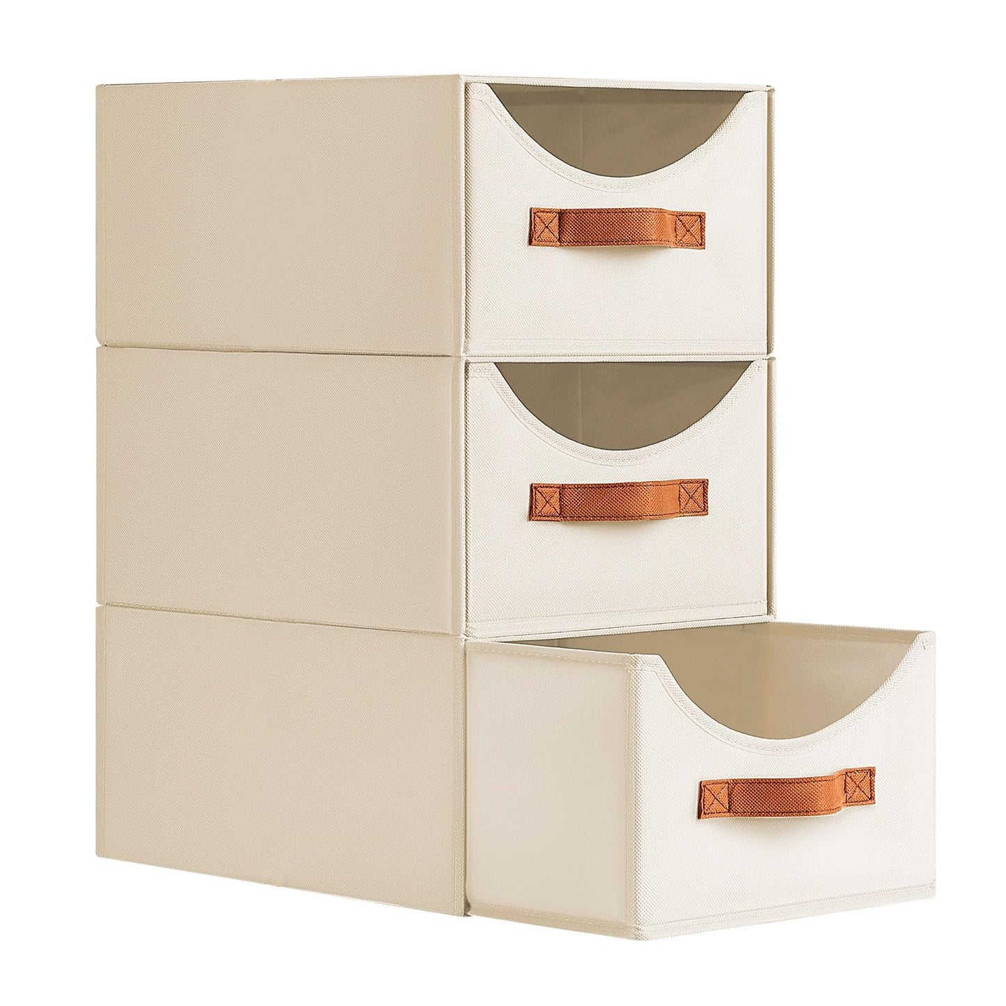Homsorout Wardrobe Storage Organiser - Foldable Stackable Storage Drawers Box, Fabric Storage Baskets for Clothes Organization, Shelves, Bedroom
