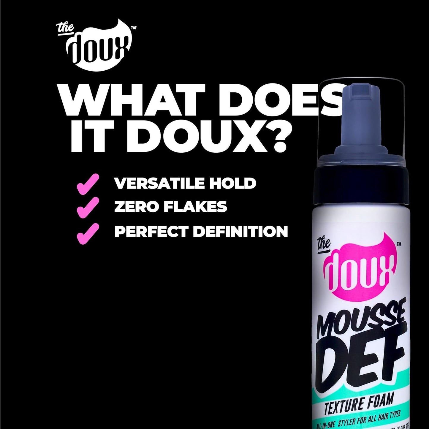 The Doux Mousse Def Texture Foam for High-Definition Curls and Shine