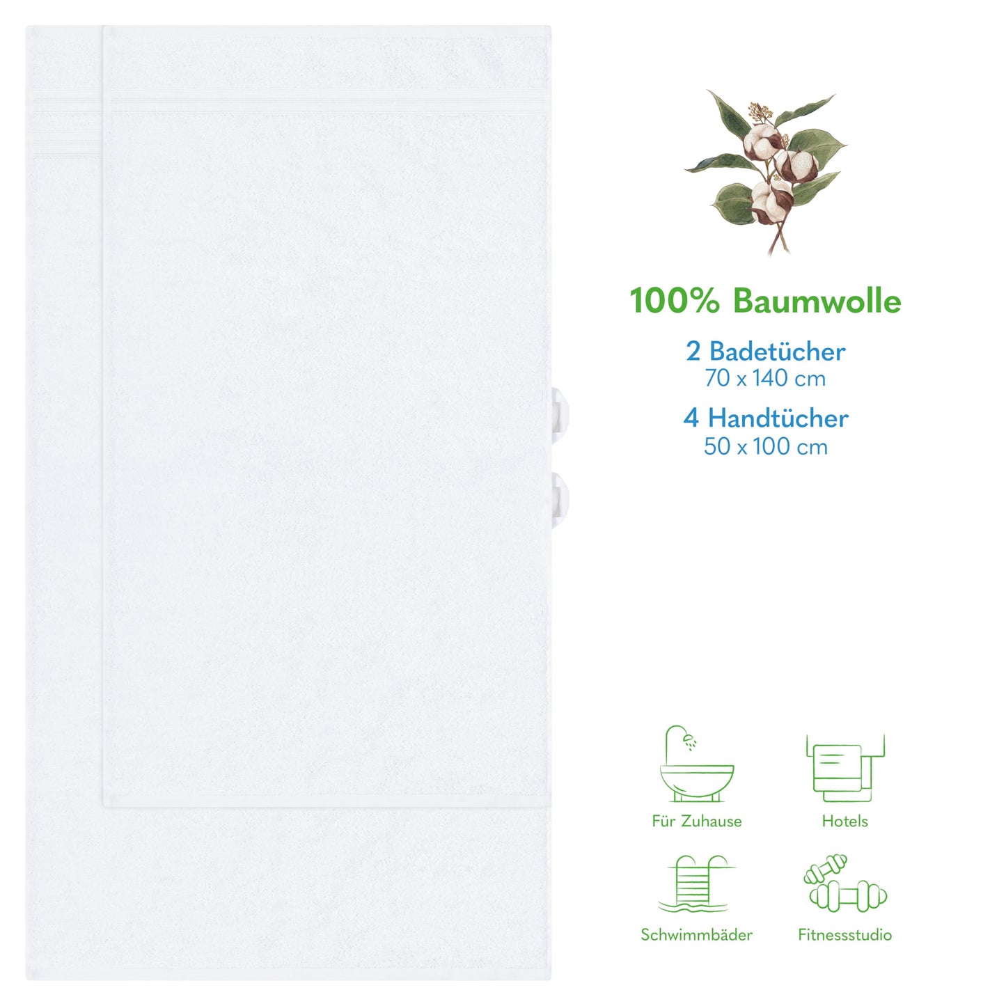 Hammetex Bathrobe 100% Cotton Unisex for Men and Women Quality 400 g/m² Quality Soft Absorbent Terry Towelling Bathrobe for Couples with Pockets