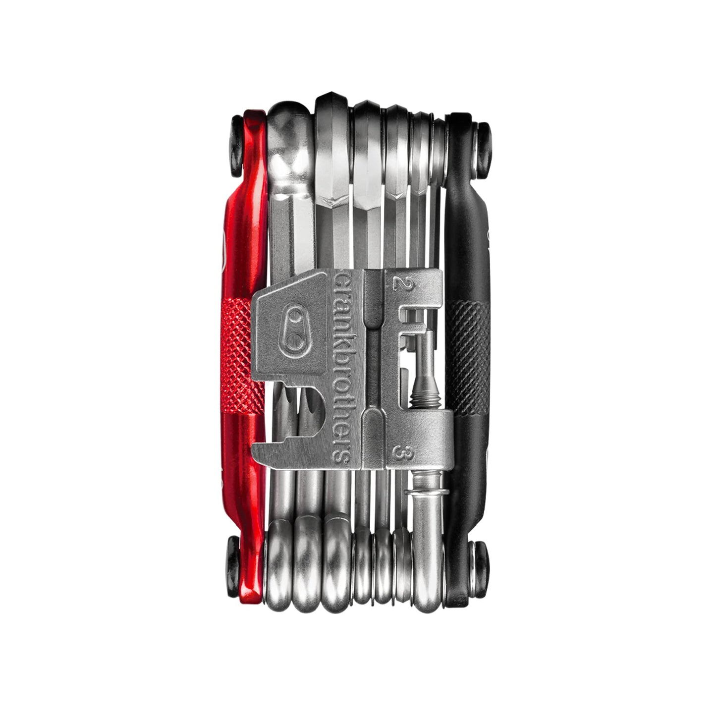 Crankbrothers Multi-19 Bicycle Multi-Tool, Black/Red