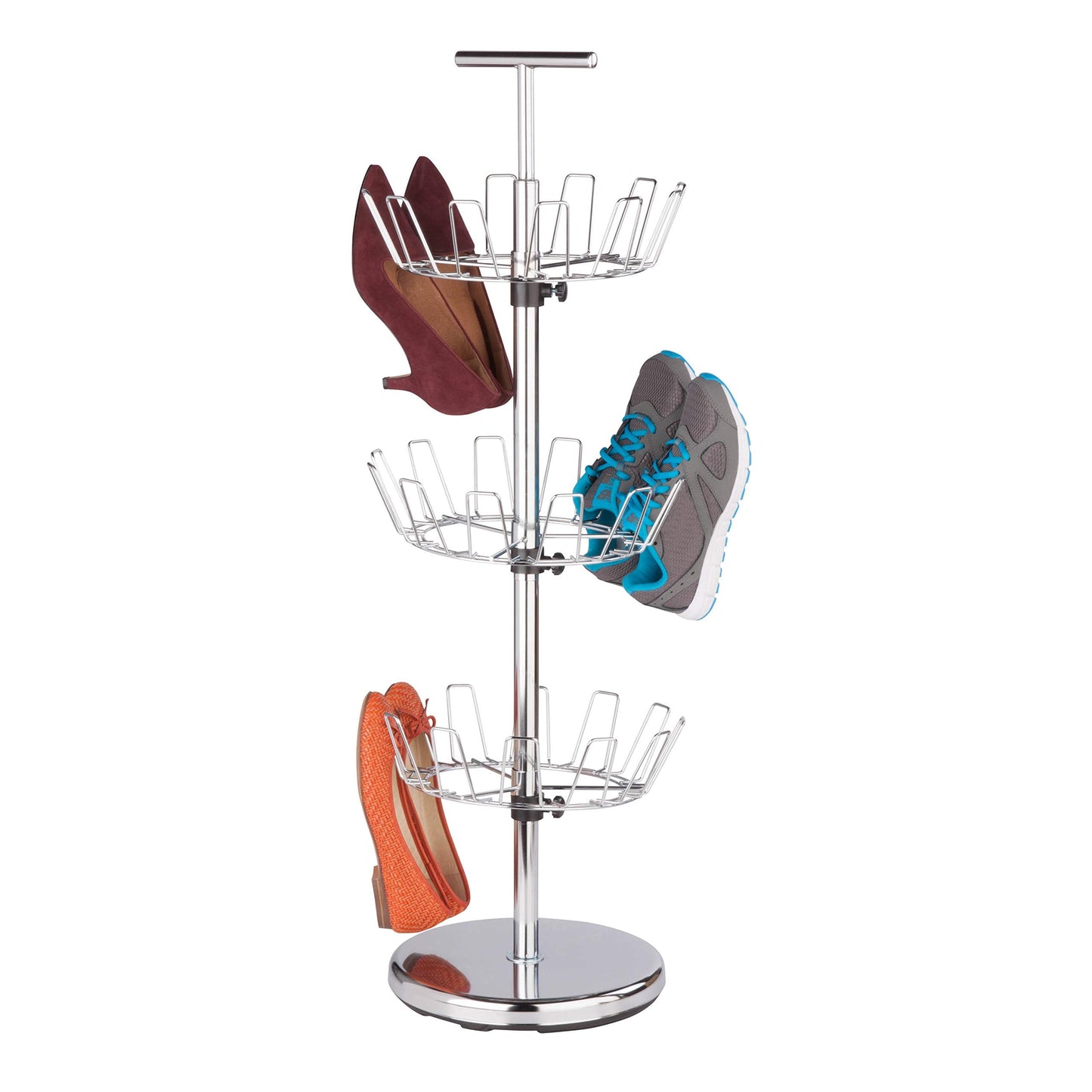 Honey-Can-Do 3 Tier Chrome Shoe Tree, 25 lbs