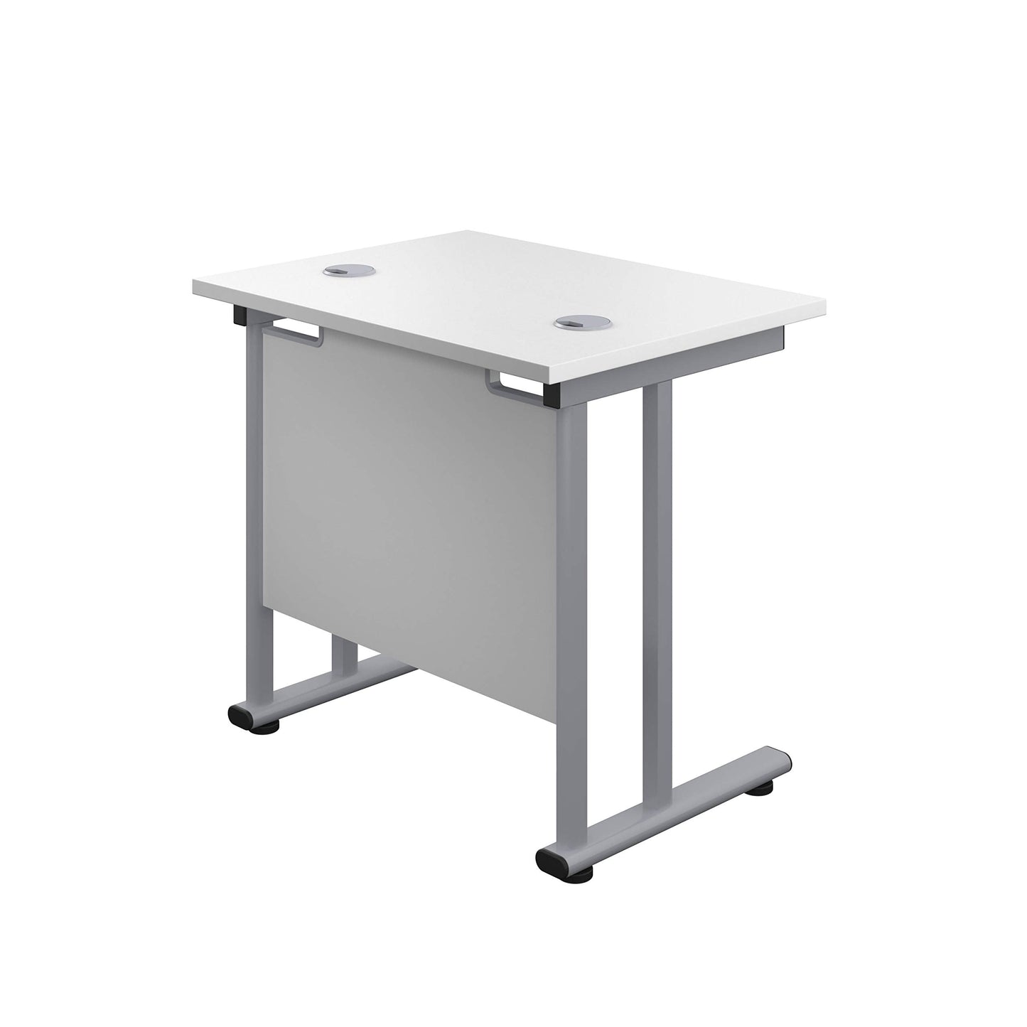 Office Hippo Heavy Duty Rectangular Cantilever Office Desk, Home Office Desk, Office Table, Integrated Cable Ports, PC Desk For Office or Home