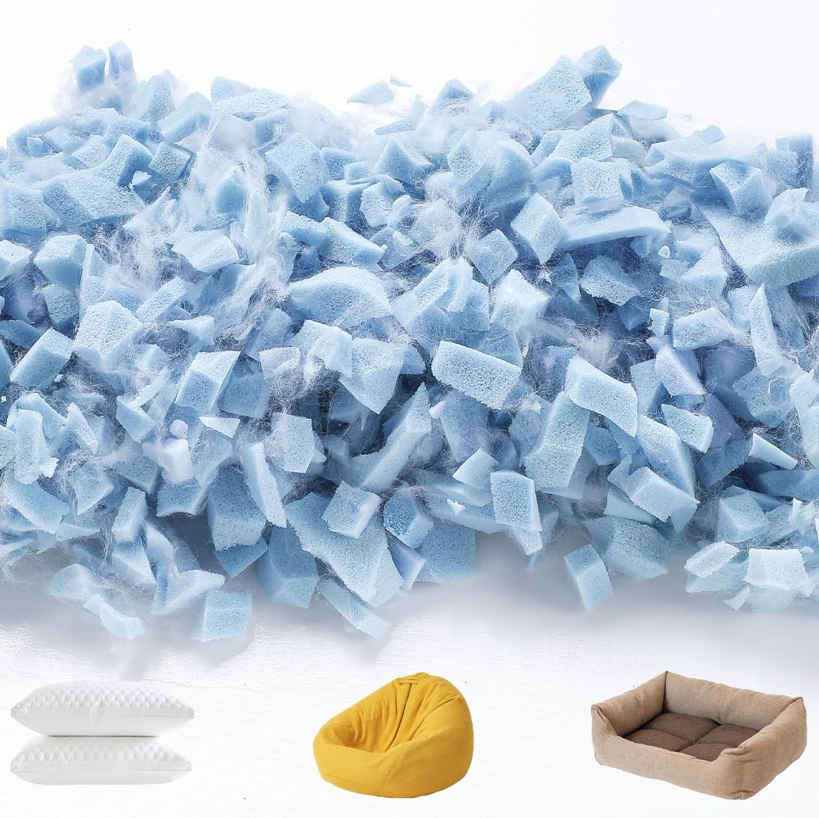 A-Pce Comfortable and Durable Shredded Memory Foam Filling (0.21kg)
