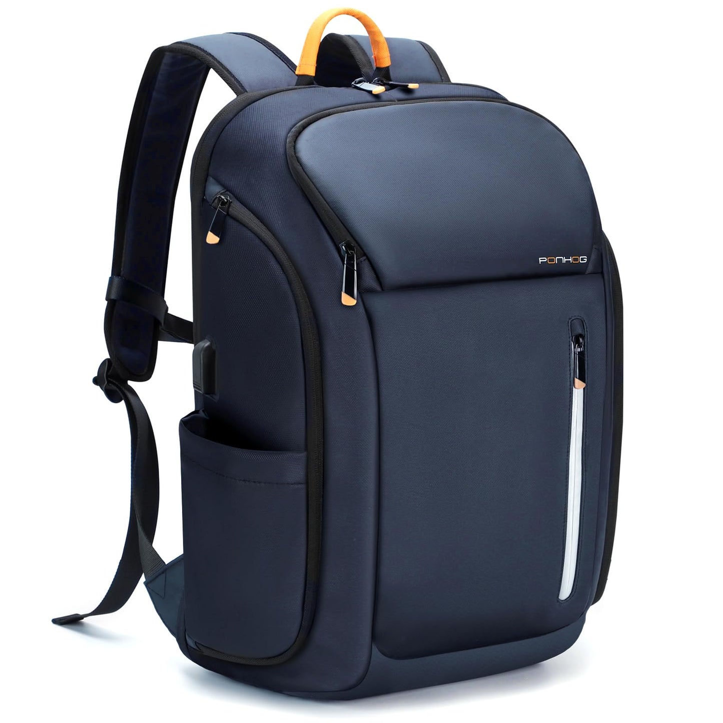 Ponhog Backpack for Men - 30L Large Capacity Laptop Rucksack for Men, 17.3 Inch Anti-Theft Business Bag with USB Port & Multiple Pockets, Durable 900D