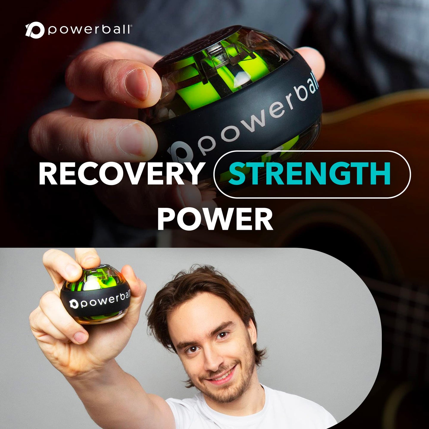 Powerball NSD Autostart Range - Hand, Grip, Wrist & Forearm Rehabilitation & Strengthening Gyroscopes (280hz Classic)