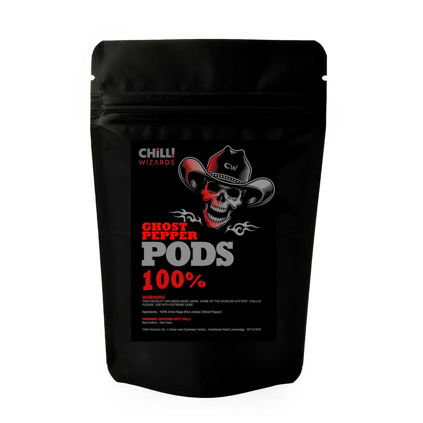 Dried Chilli - Naga Jolokia - Ghost Pepper Dried Chilli Pods (200g)