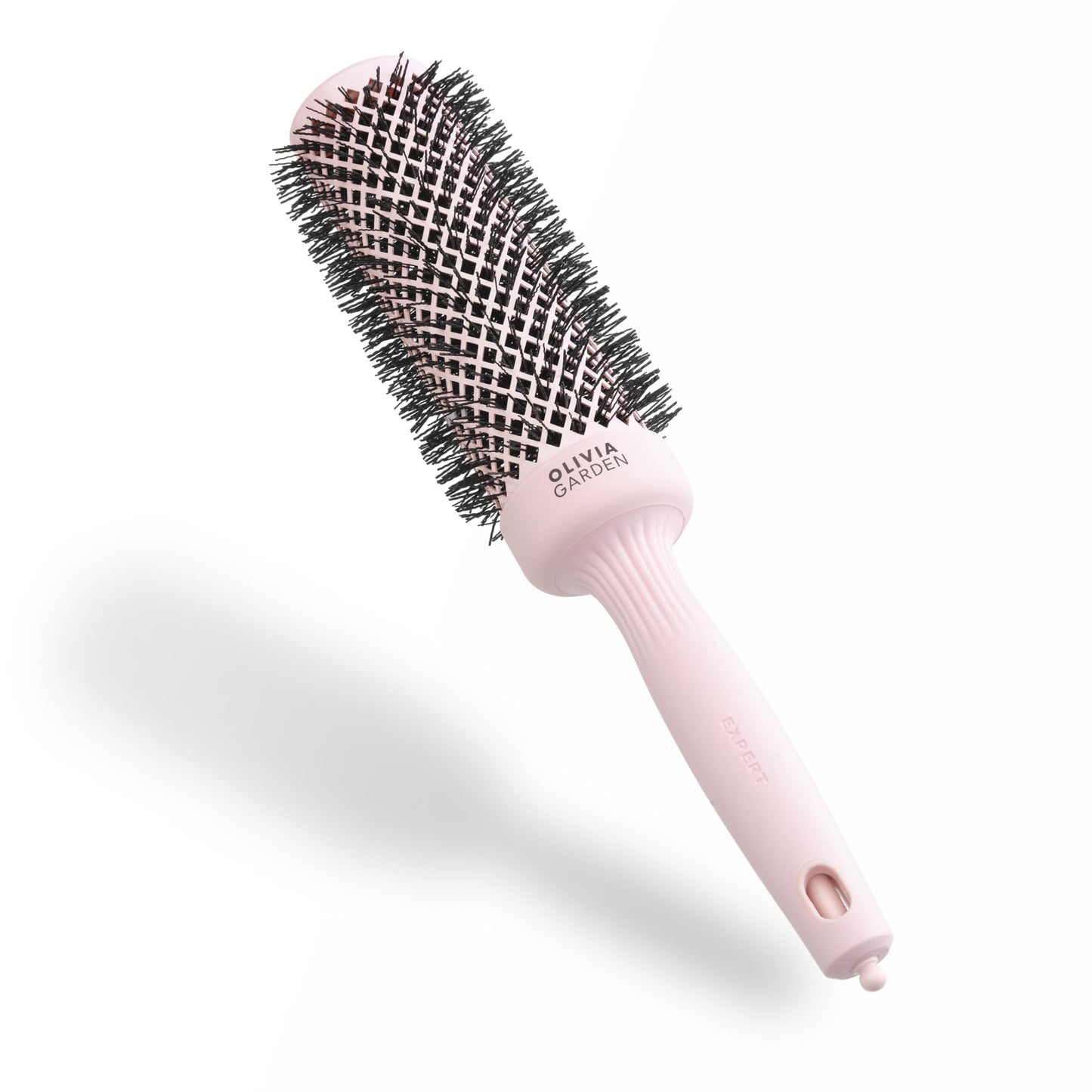 Olivia Garden Expert Blowout Speed ? Pastel Pink - 45 - Ceramic Coated Round Brush with Extra Long Barrel for 25% Faster Blowouts