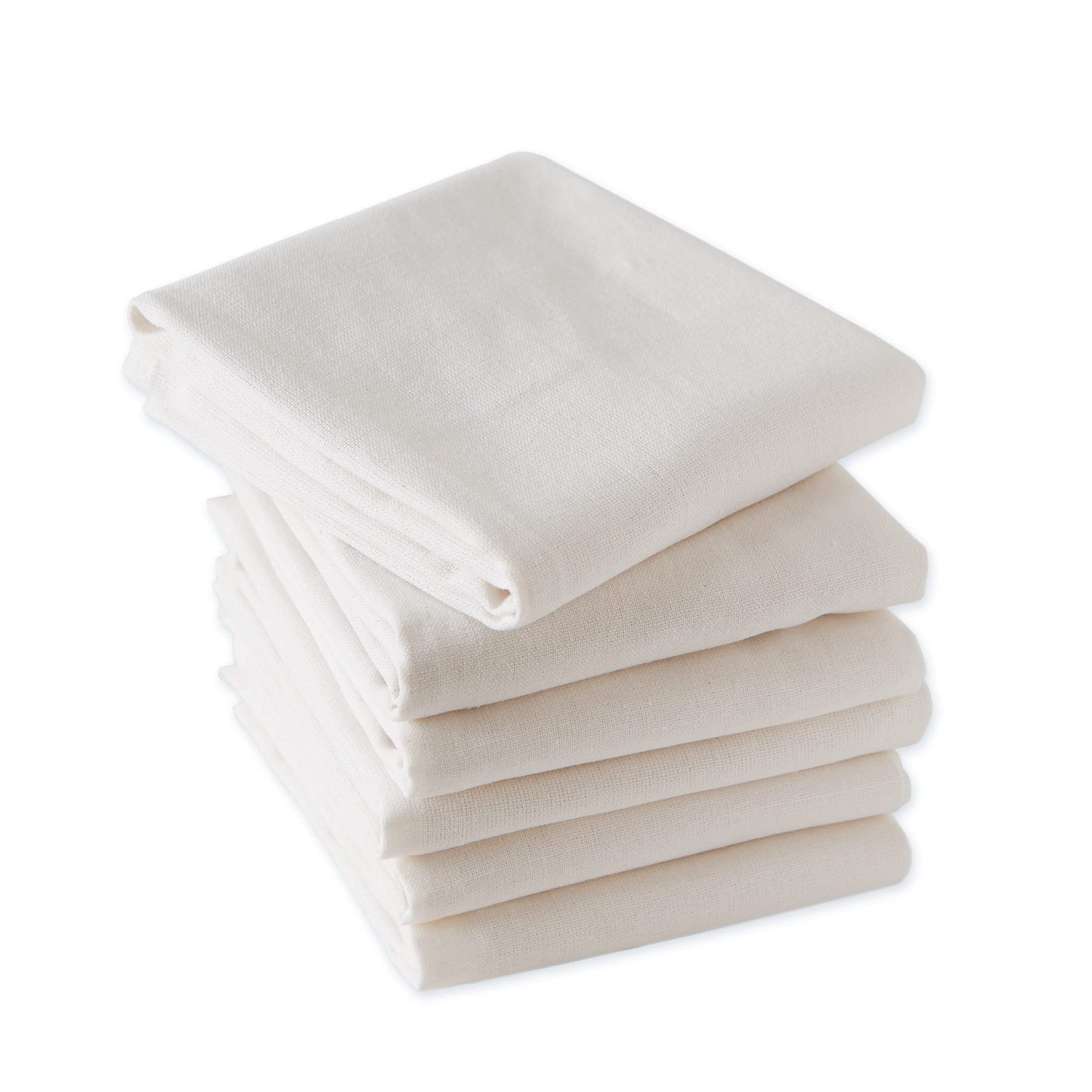 DII Cotton Flat Woven, White, Small Set, 18x28