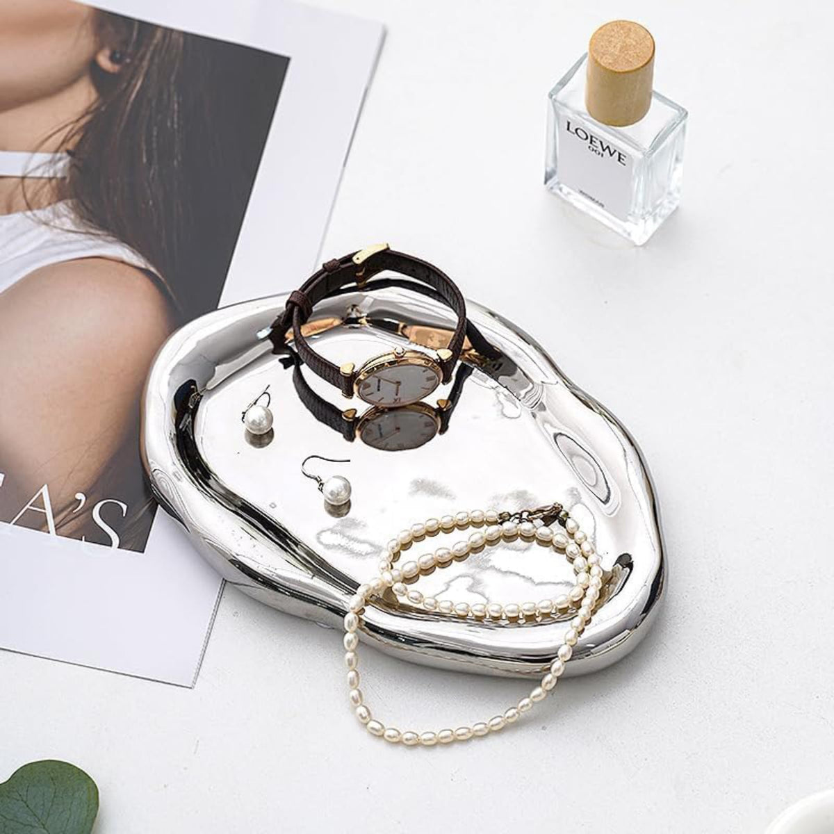 Jewelry Tray Dish, Ceramic Ring Dish Holder Cloud Jewelry Tray Holder Trinket Organizer Plate Decorative Trinket Plate Small Home Decor