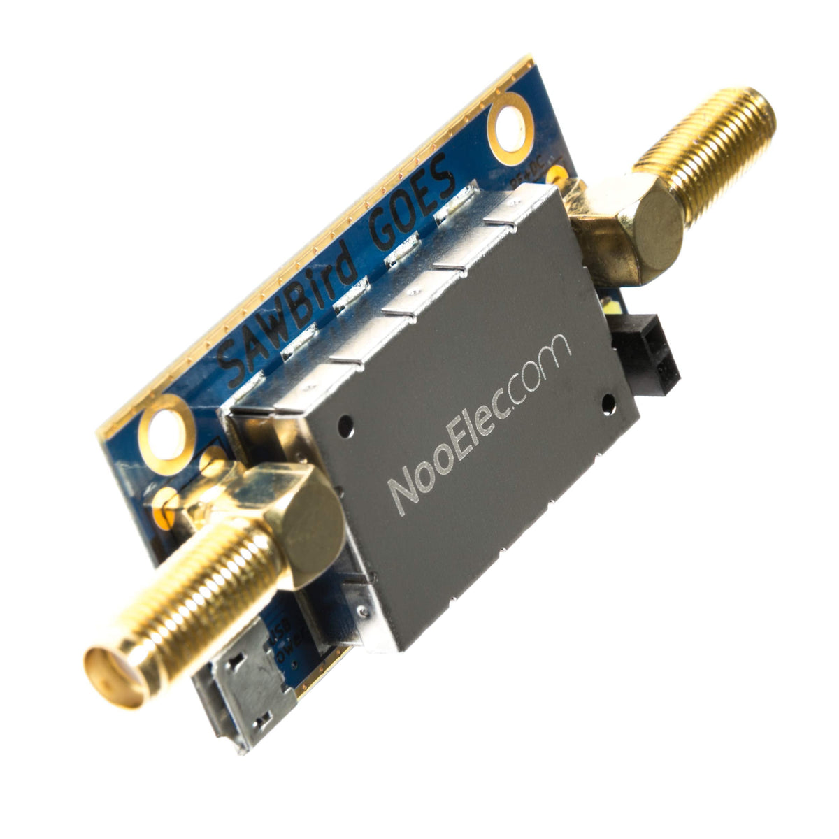 NooElec SAWbird GOES Barebones - Premium Dual Ultra-Low Noise Amplifier (LNA) & SAW Filter Module for NOAA (GOES/LRIT/HRIT/HRPT) Applications. 1688MHz