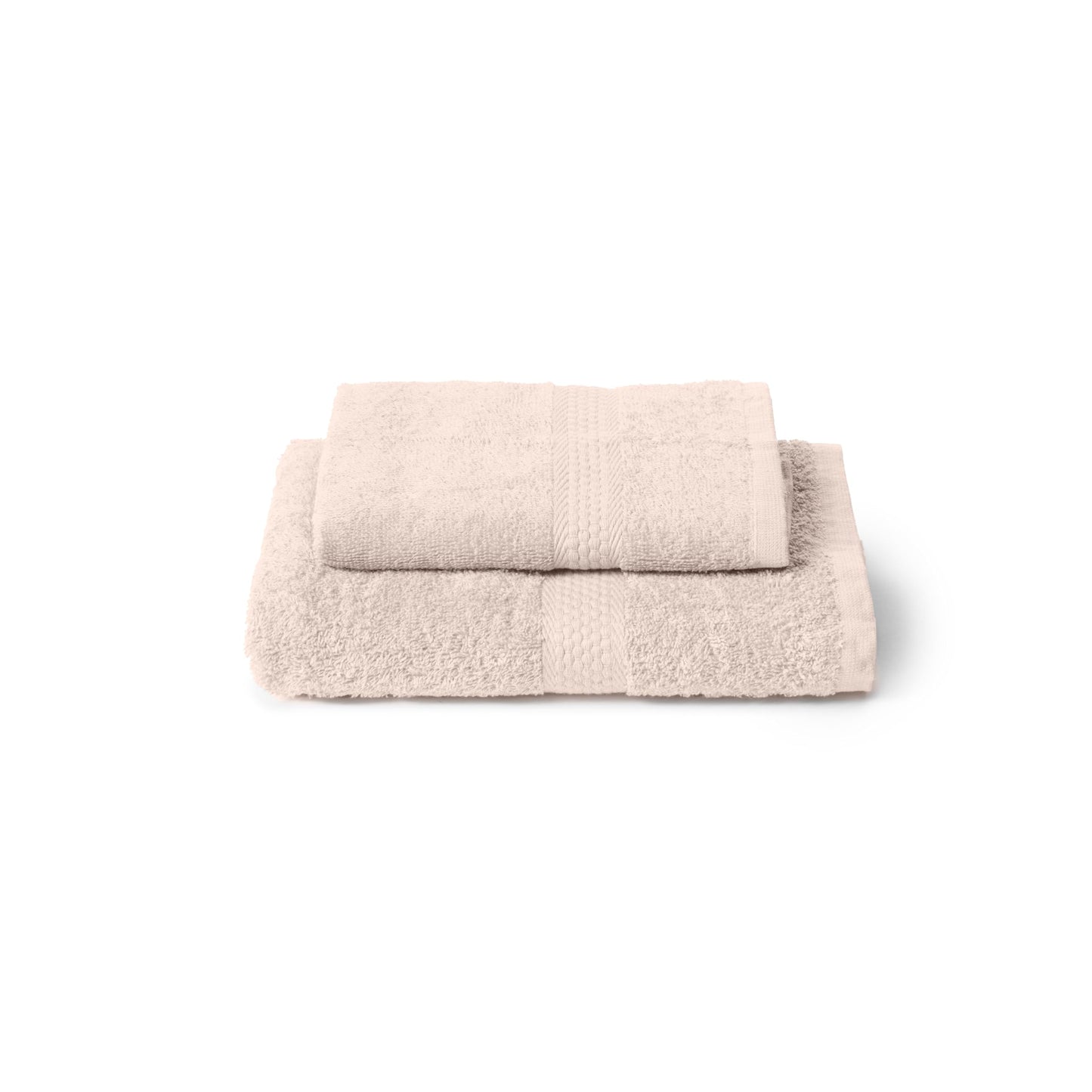 Caleffi Cotton Bidet and Face Towel Set, Wash-Resistant Towels, Includes 1 Face Towel 55 x 100 cm and 1 Guest Bidet Towel 40 x 60 cm
