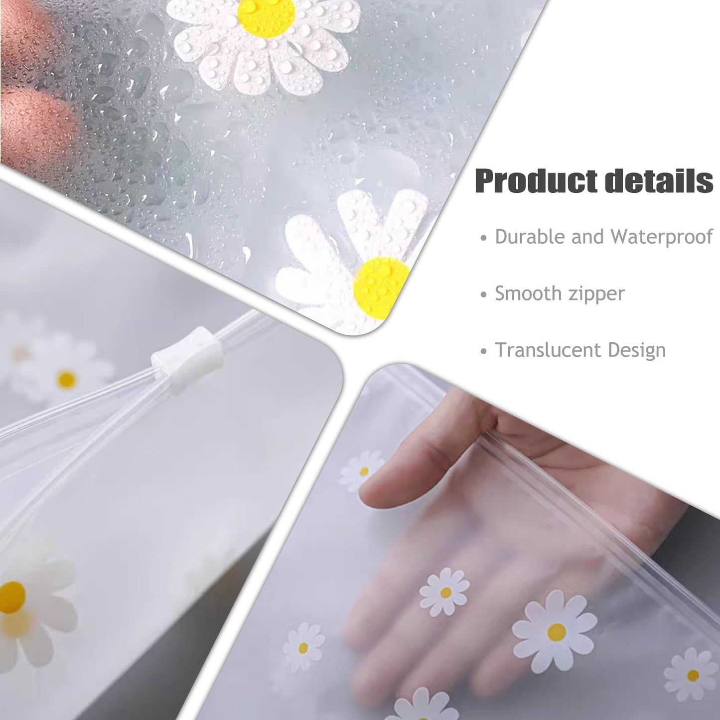 HIGA-JKL Reusable Ziplock Bags, 40x50cm Clear Waterproof Storage（20Pcs）