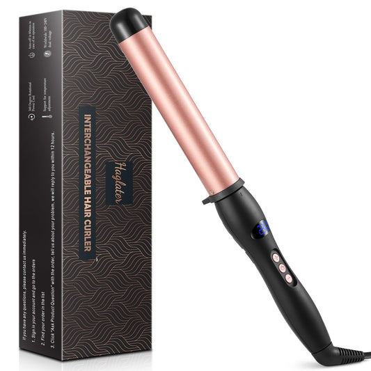 Hair Curling Wand 32mm, Haglater Curler Quick Heating Curling Wand for Long Hair, Ceramic Barrel Curling Iron with Adjustable Temperature 80-230?C