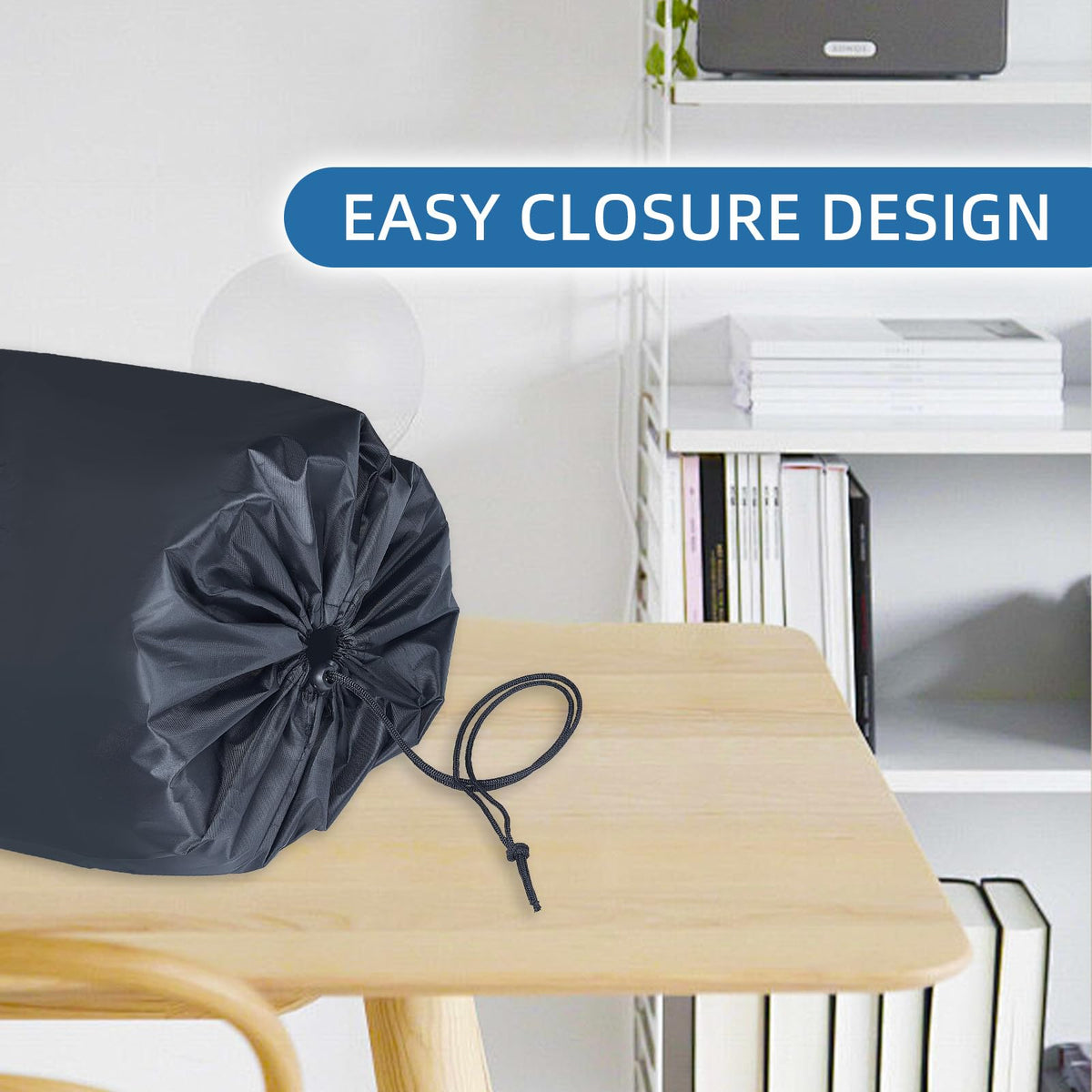 NICENEEDED 26 x 130 Inch Jumbo Rug Storage Bag, 210D Heavy Duty Black Bag Fitting Rugs up to 9 x 12 Ft