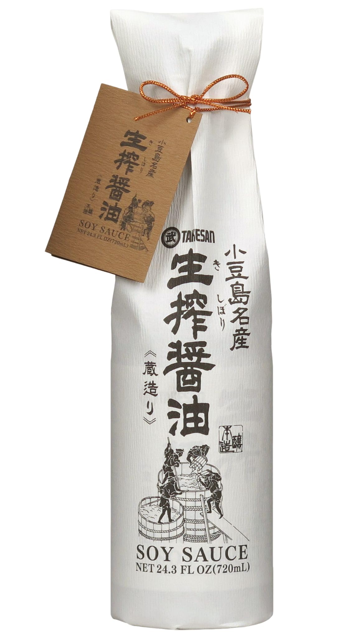 Kishibori Shoyu - Premium Artisinal Japanese Soy Sauce, Unadulterated and Without preservatives Barrel Aged 1 Year - 1 Bottle - 24 fl oz'