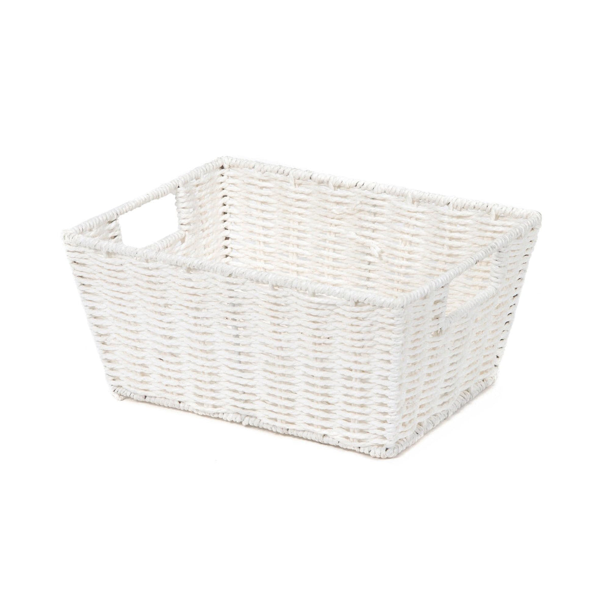 Compactor Etna Storage Basket, Hand-Woven Paper Shelf Basket with 2 Handles, Ideal Hamper for Toy Storage, Office Organisation and Bathroom Storage