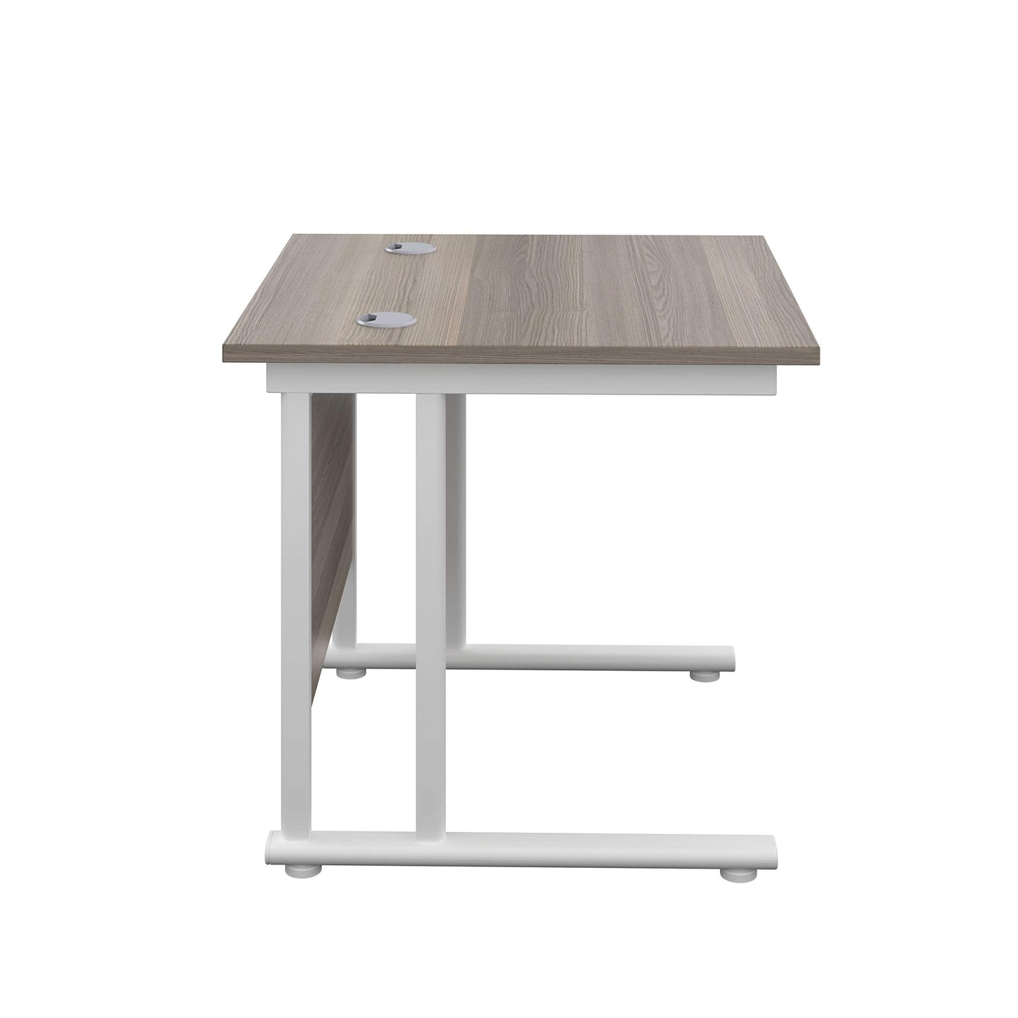Office Hippo Heavy Duty Rectangular Cantilever Office Desk, Home Office Desk, Office Table, Integrated Cable Ports, PC Desk For Office or Home