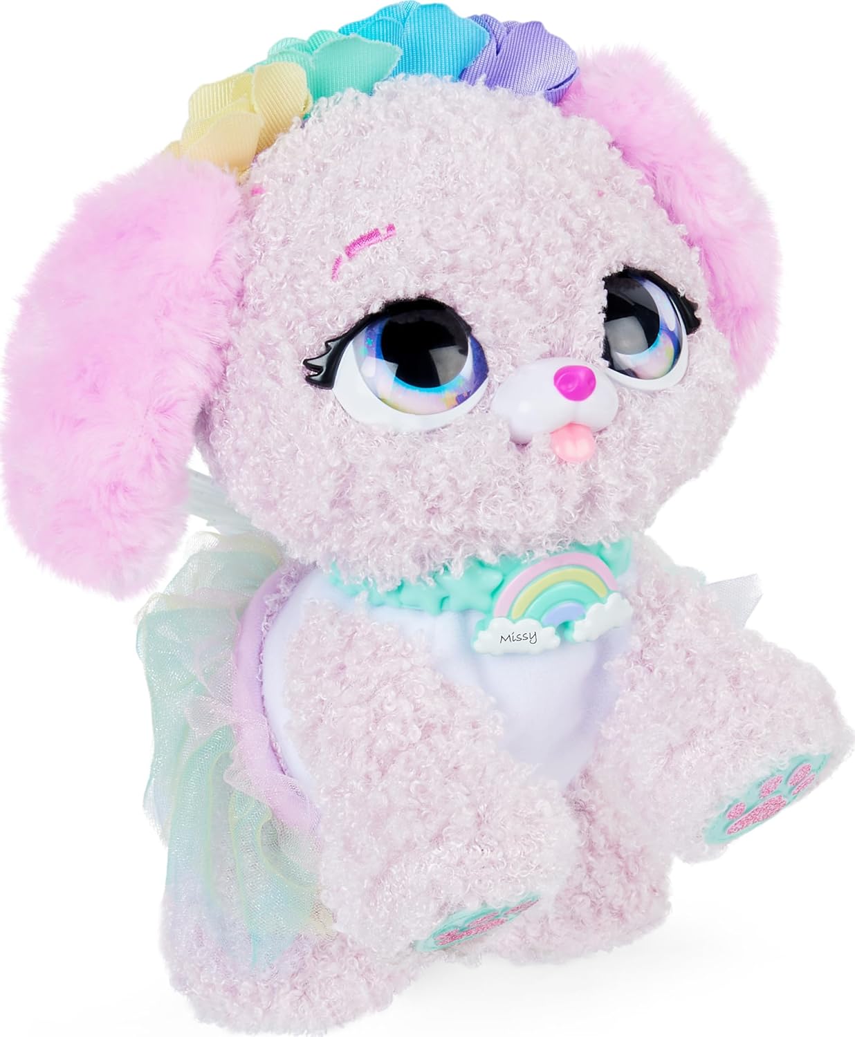 Present Pets, Fairy Puppy Interactive Plush Toy Used- very good, scruffy box