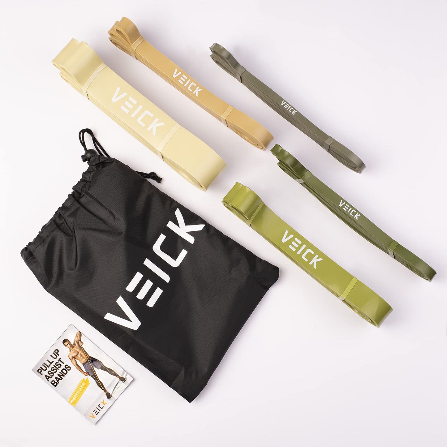 VEICK Resistance Bands for Working Out, Exercise Bands, Workout Bands, Pull Up Assistance Bands, Long Heavy Stretch Bands Set for Men and Women, Power
