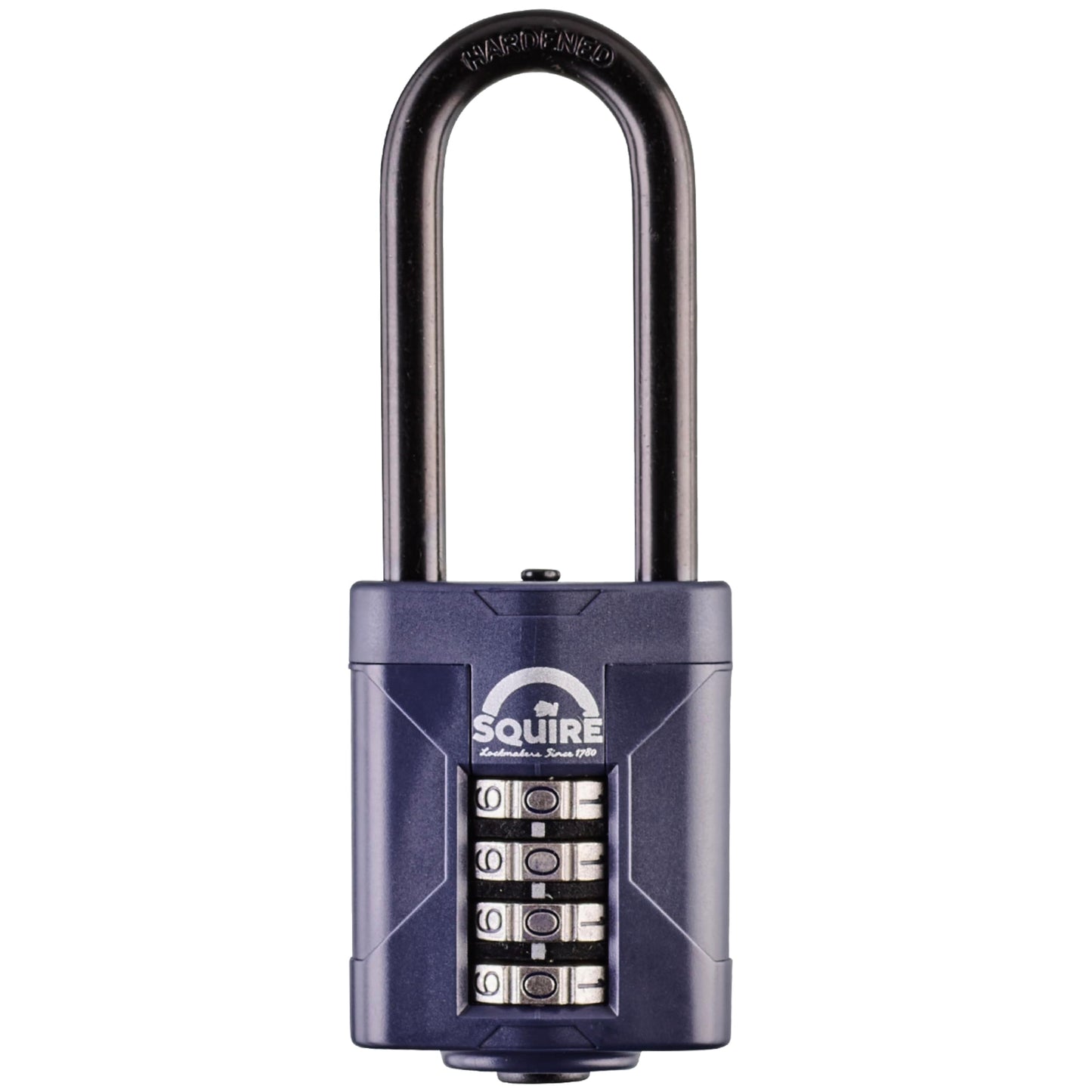Squire Heavy Duty Padlock (CP50/2.5) - Toughest Extra Long Shackle - 4 Wheel Combination Padlock - Alloy Steel for Corrosion Resistance - Weatherproof