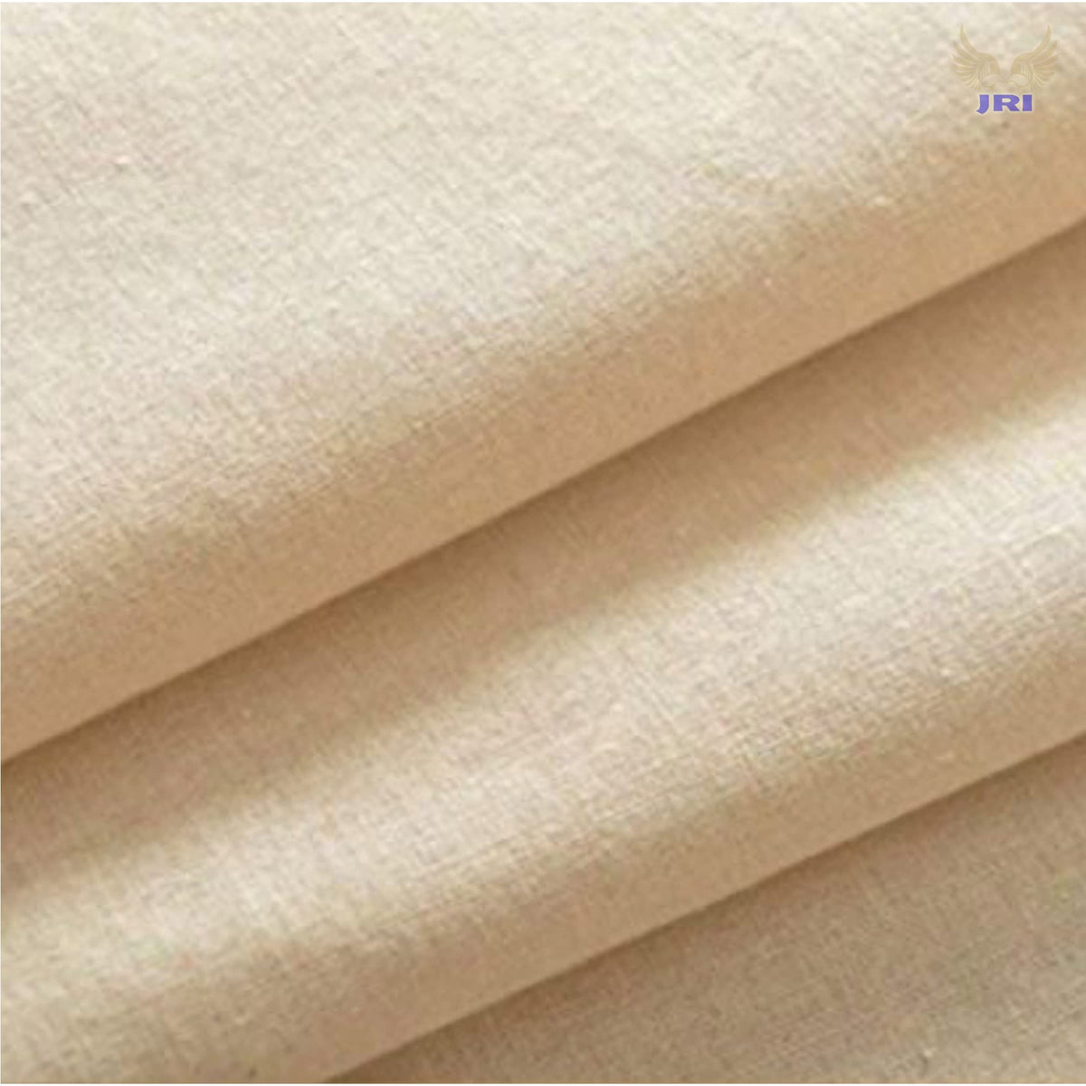 Calico Fabric 63 Inch (160cm) Extra Wide  100% Unbleached Natural Cotton, Medium Weight, Premium Quality by JRI (20 Meter)