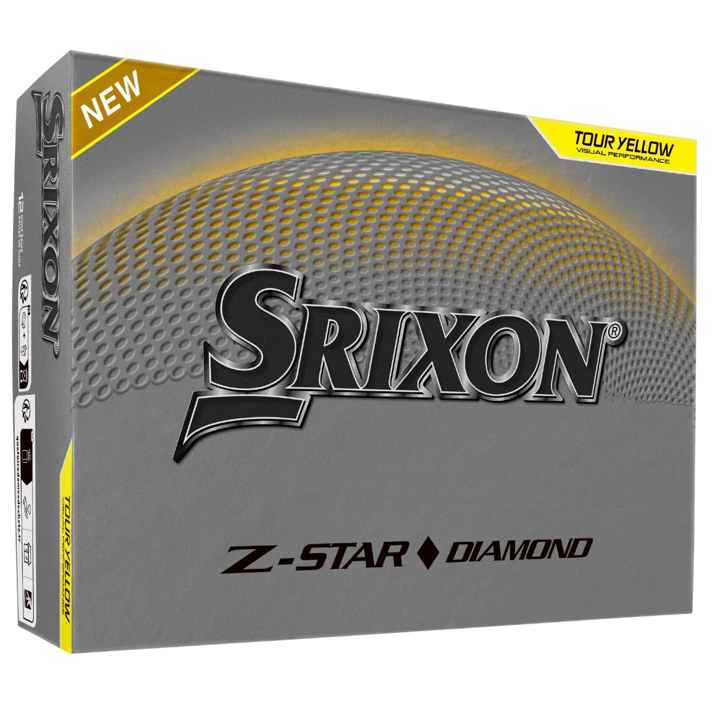 Srixon Z-STAR DIAMOND 3 - High Performance Golf Ball | Maximum Distance & Reduced Spin | FastLayer DG Core 2.0 | Spin Skin+ Cover | Exceptional