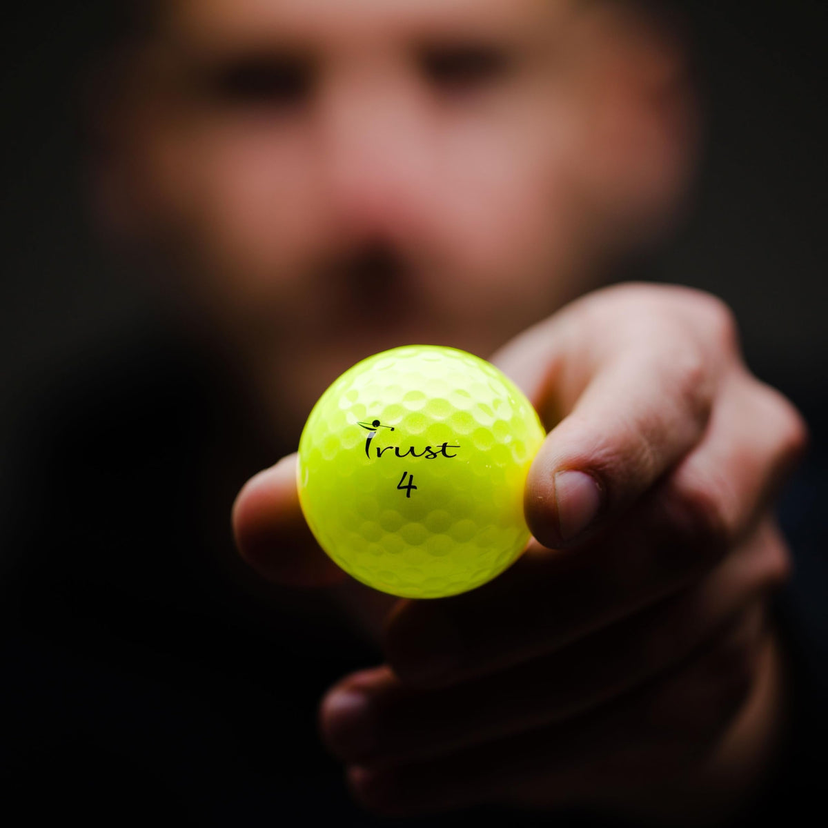 Trust Aurora Yellow Crystal 3-Piece Urethane Golf Ball, K9 Dynamic Core, Soft Feeling, Easy to Spot (Yellow, 1 Dozen)