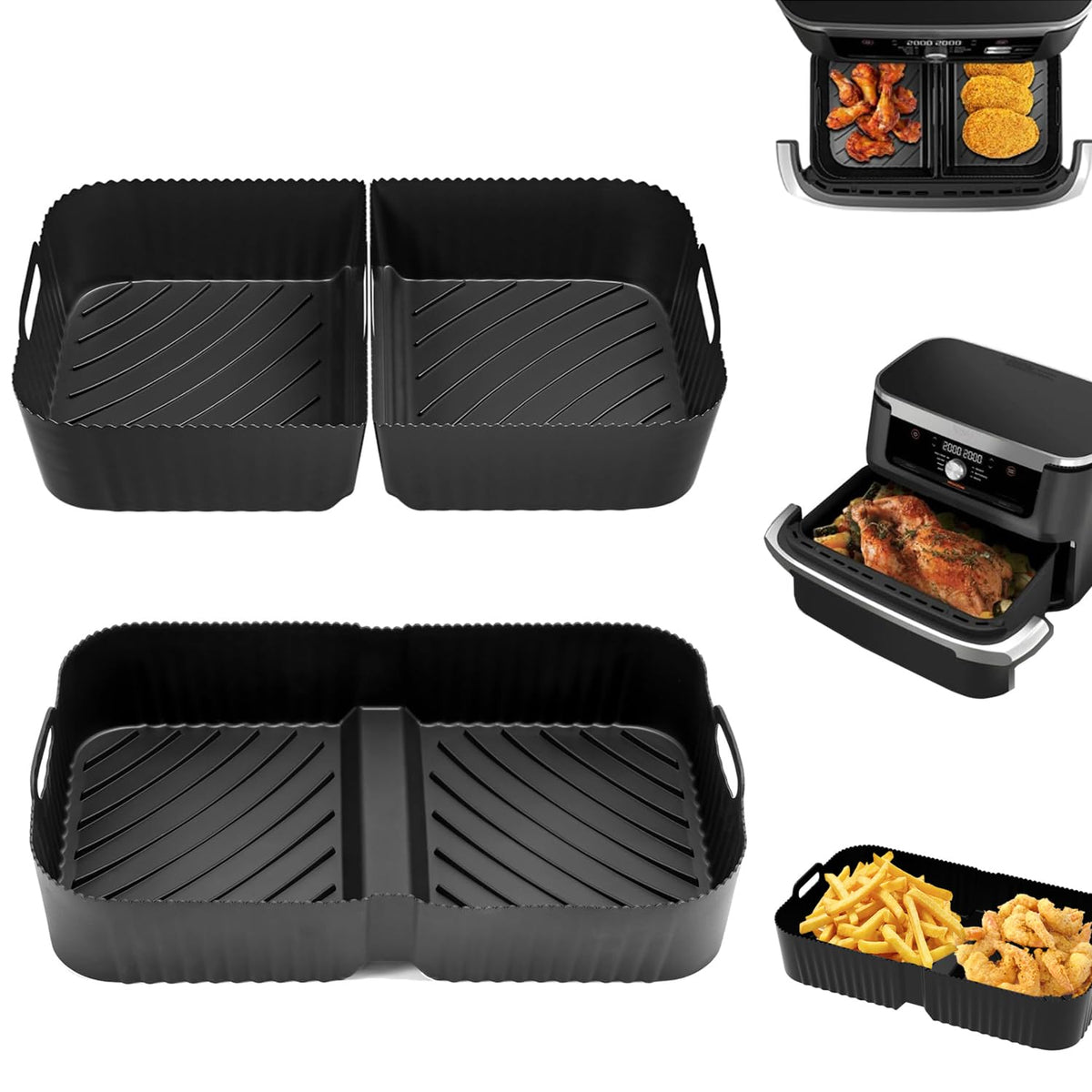 Reusable Air Fryer Liners for Instant VersaZone 8.5L, 3PCS Air Fryer Silicone Liners Reusable Air Fryer Inserts, Air Fryer Accessories Compatible with