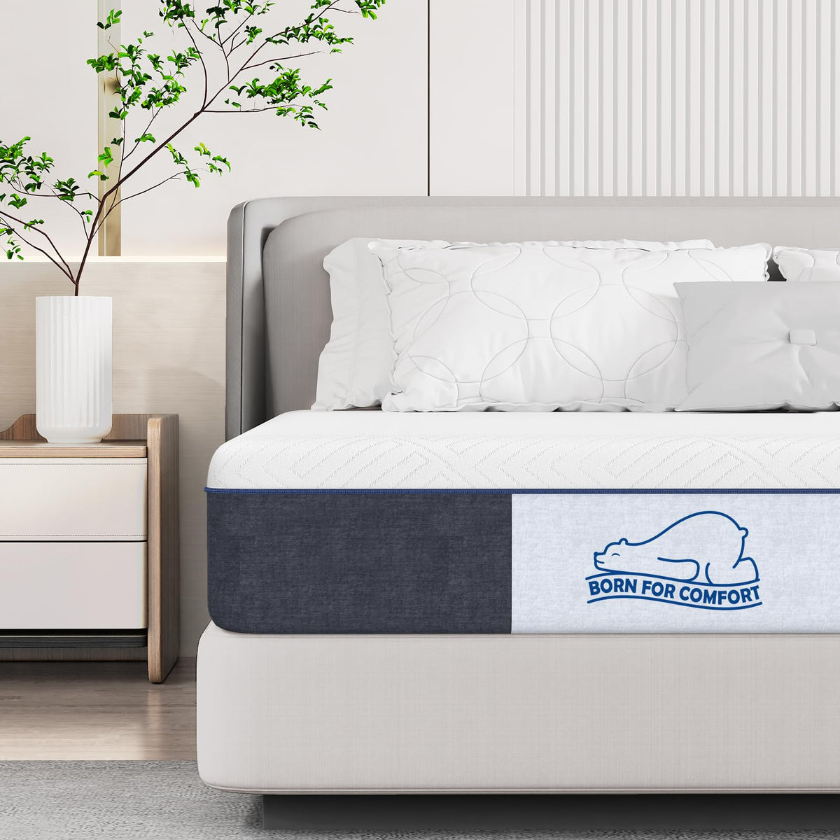 wowttrelax Single Mattress Memory Foam 3ft Medium Firm, 90x190x15cm