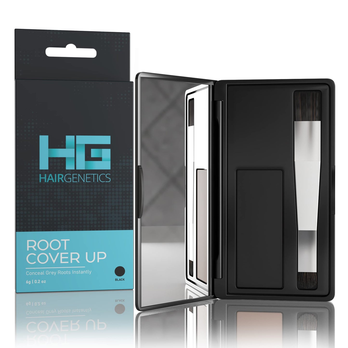 Hair Genetics Root Cover Up Hide Your Grey Hairs Roots NEW Advanced Breakthrough in Mineral Powder, quickly and Easily Natural looking Root Touch Up
