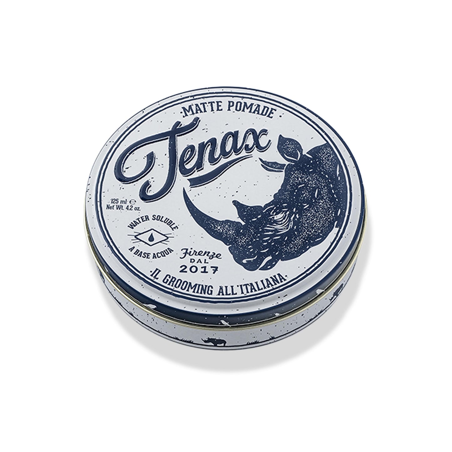Tenax Matte Pomade 125ml, Pomade for Men with Strong and Long-Lasting Hold, Matte Effect, Water-Based Men's Hair Wax for a Natural Shine-Free and