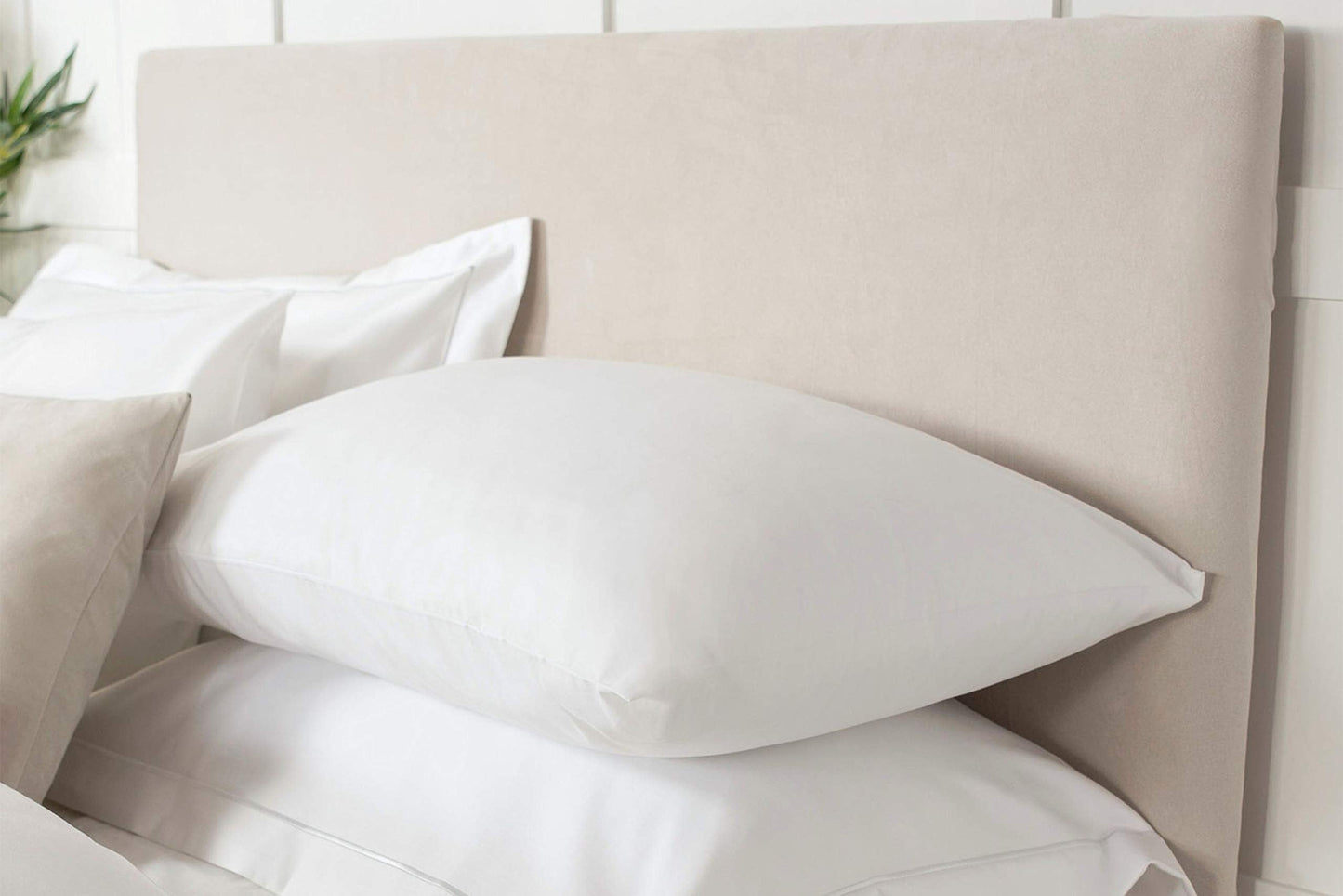 Belledorm Faux Suede Headboard Cover (Linen, Double)