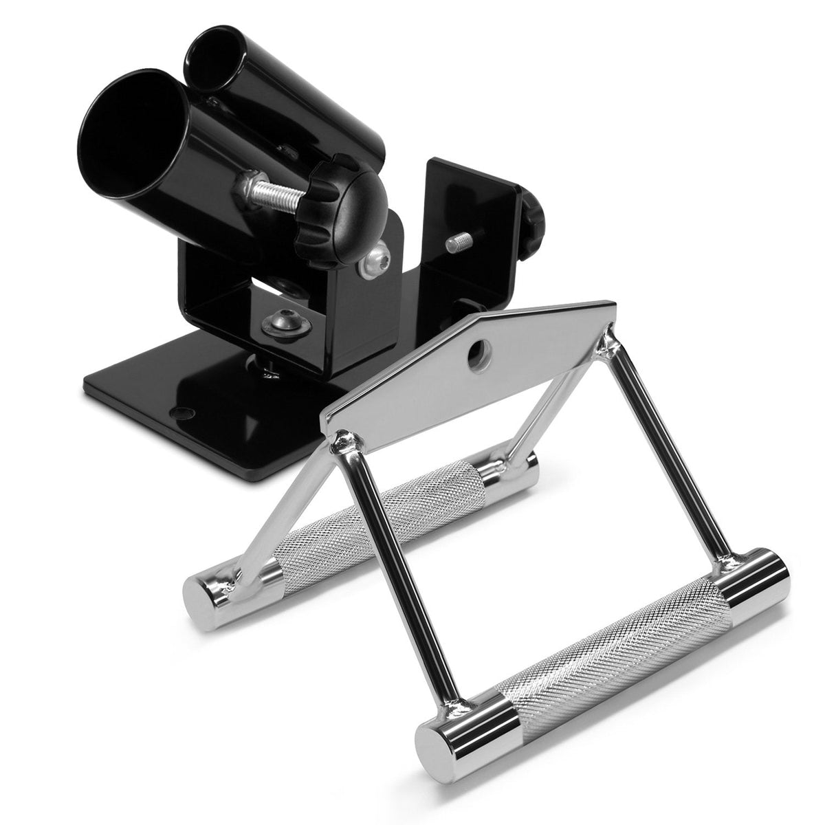 Yes4All JRXV Deluxe T-Bar Row Platform ? Full 360? Swivel & Easy to Install ? Fits 2.5 cm Standard and 5 cm Olympic Bars, H. Combo T bar Row + Double