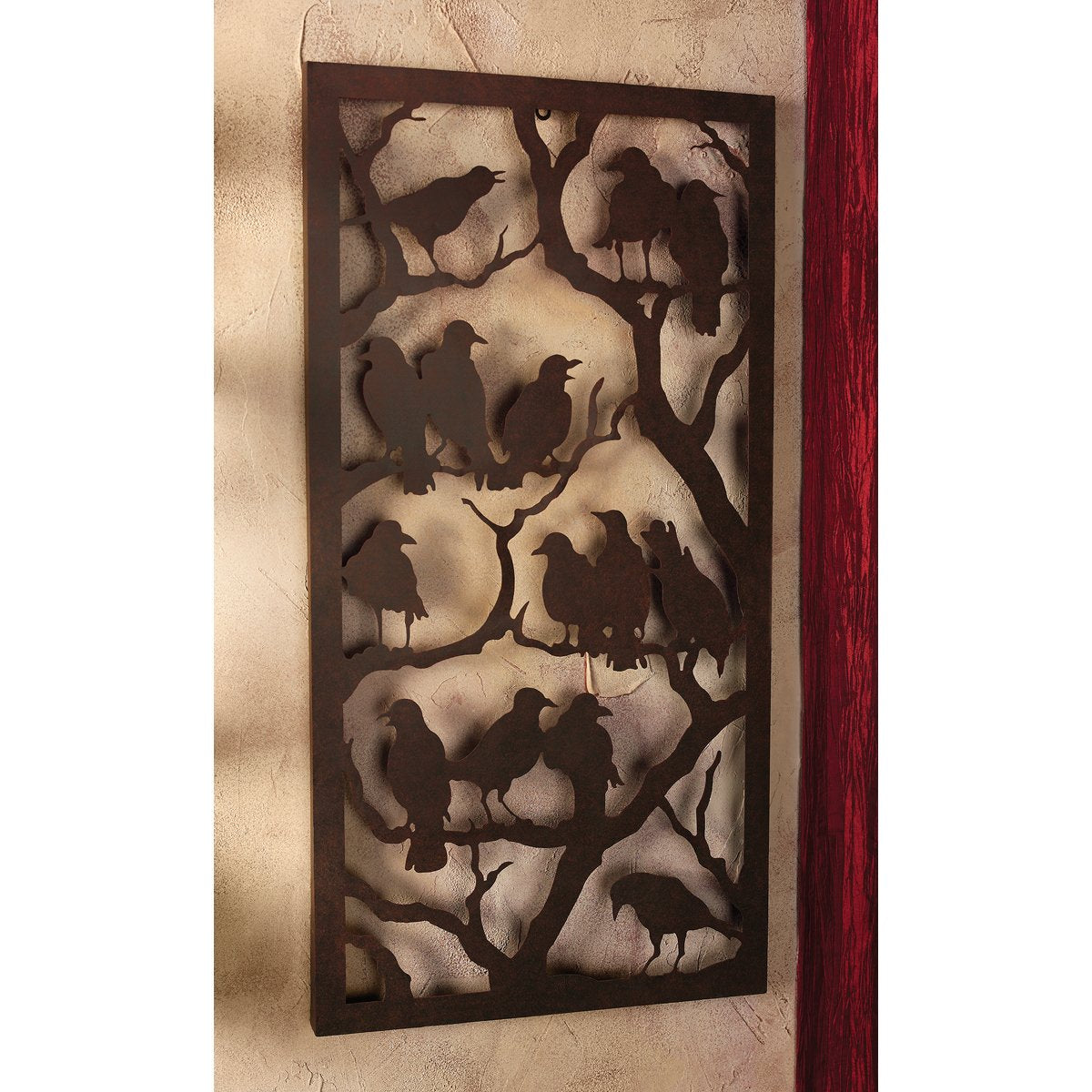 Design Toscano MH21577 Night of the Ravens Metal Wall Sculpture