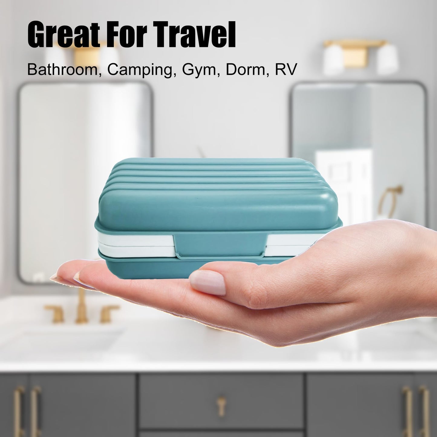 Lofekea Travel Soap Case, Shower Bar Soap Dish Holder, Soap Box Container
